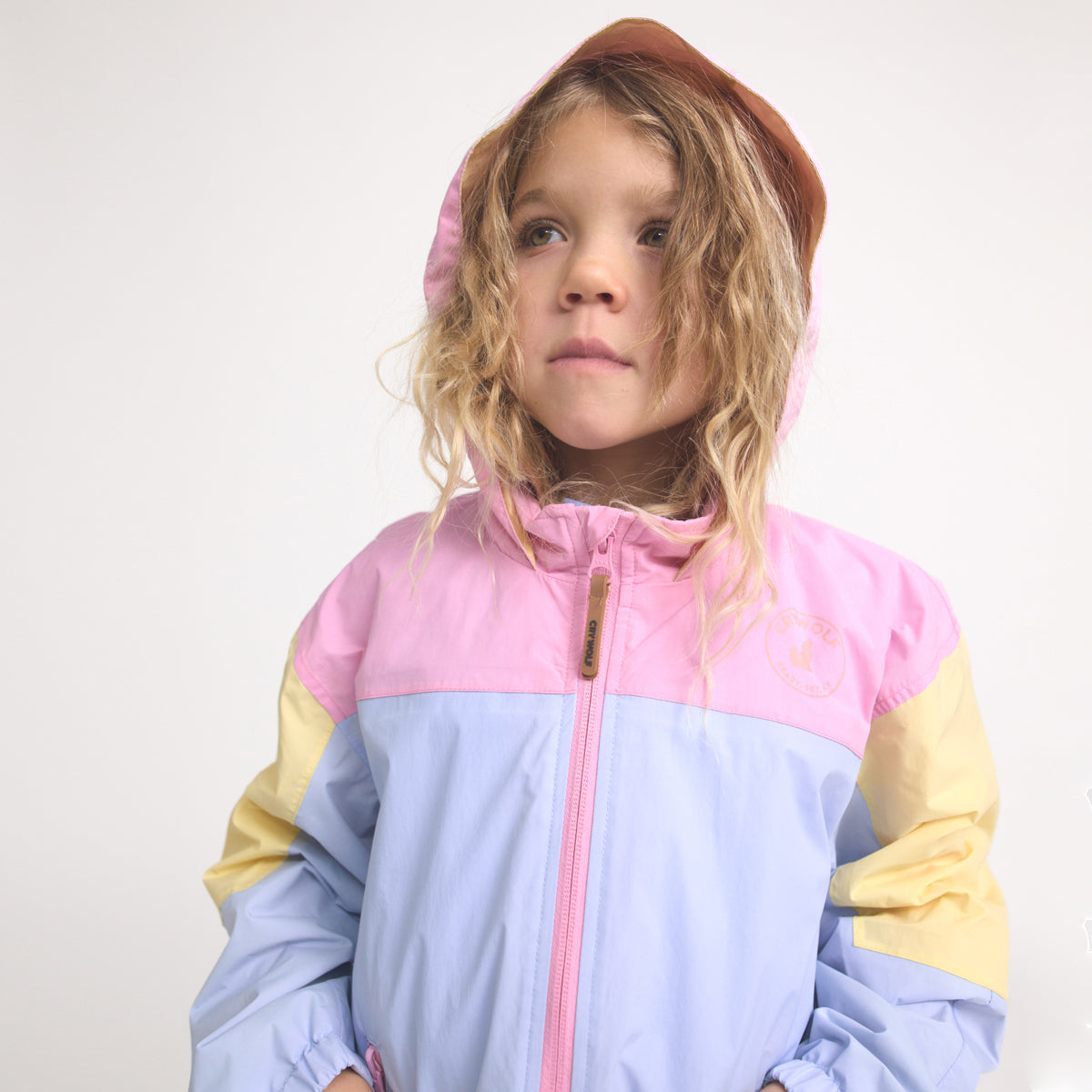 Crywolf Packable Jacket Pop Colourblock