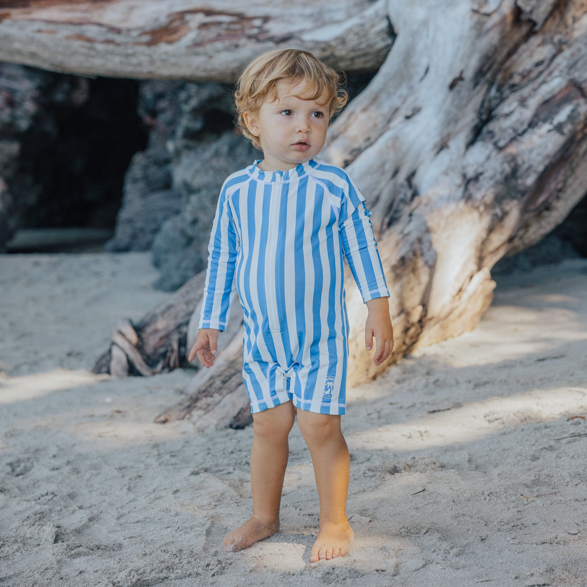 Crywolf Baby Rash Suit Deep Sea Stripe