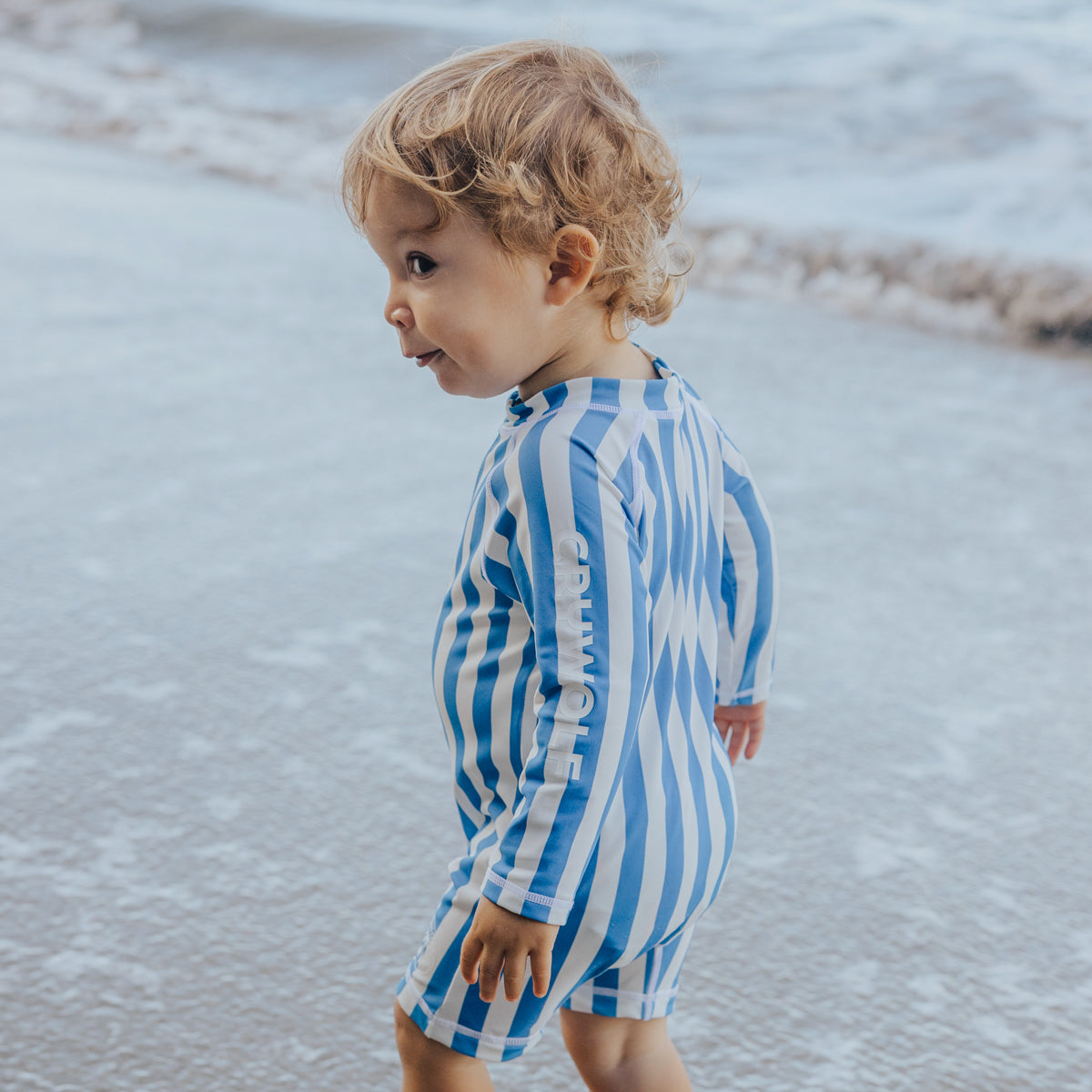 Crywolf Baby Rash Suit Deep Sea Stripe