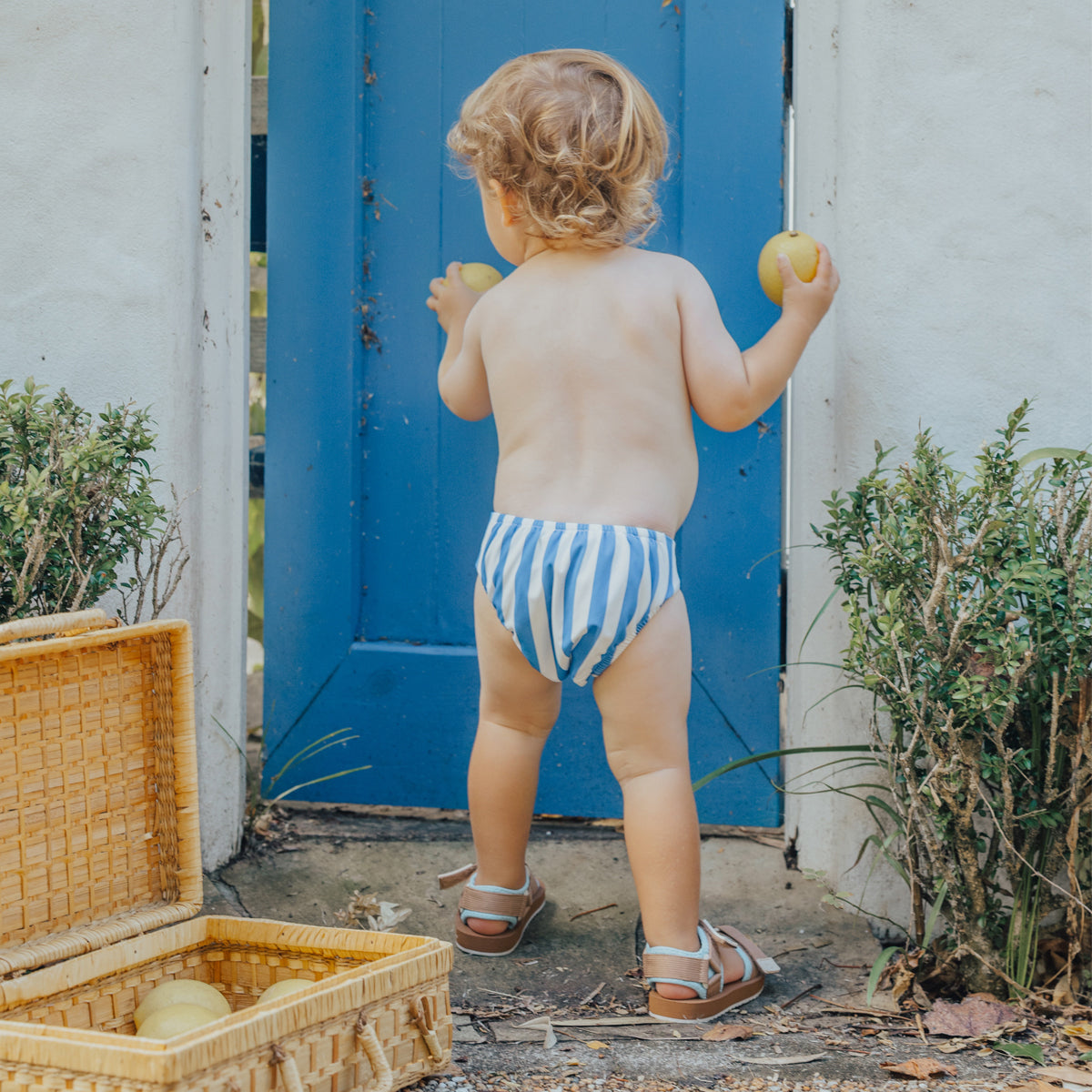 Crywolf Reusable Swim Nappy Deep Sea Stripe