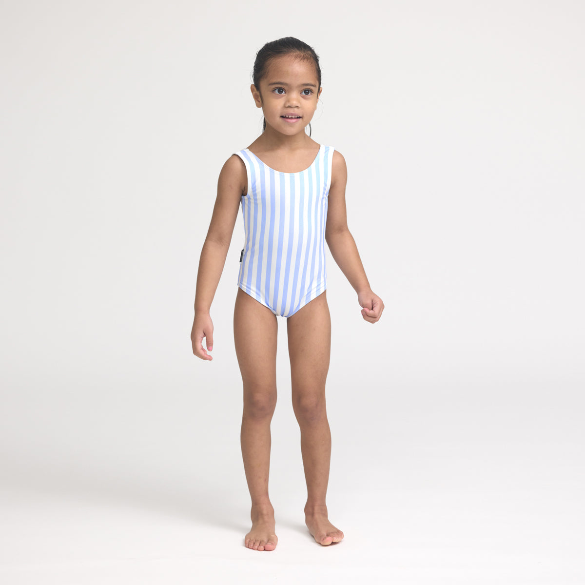 Crywolf Swimsuit Sky Blue Stripe