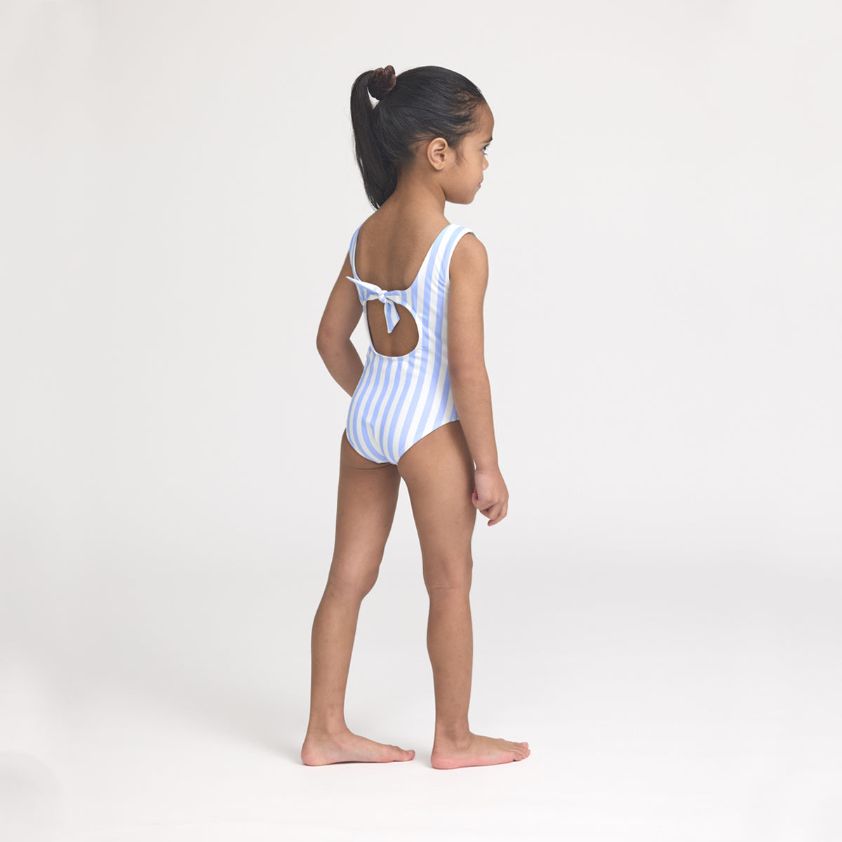 Crywolf Swimsuit Sky Blue Stripe