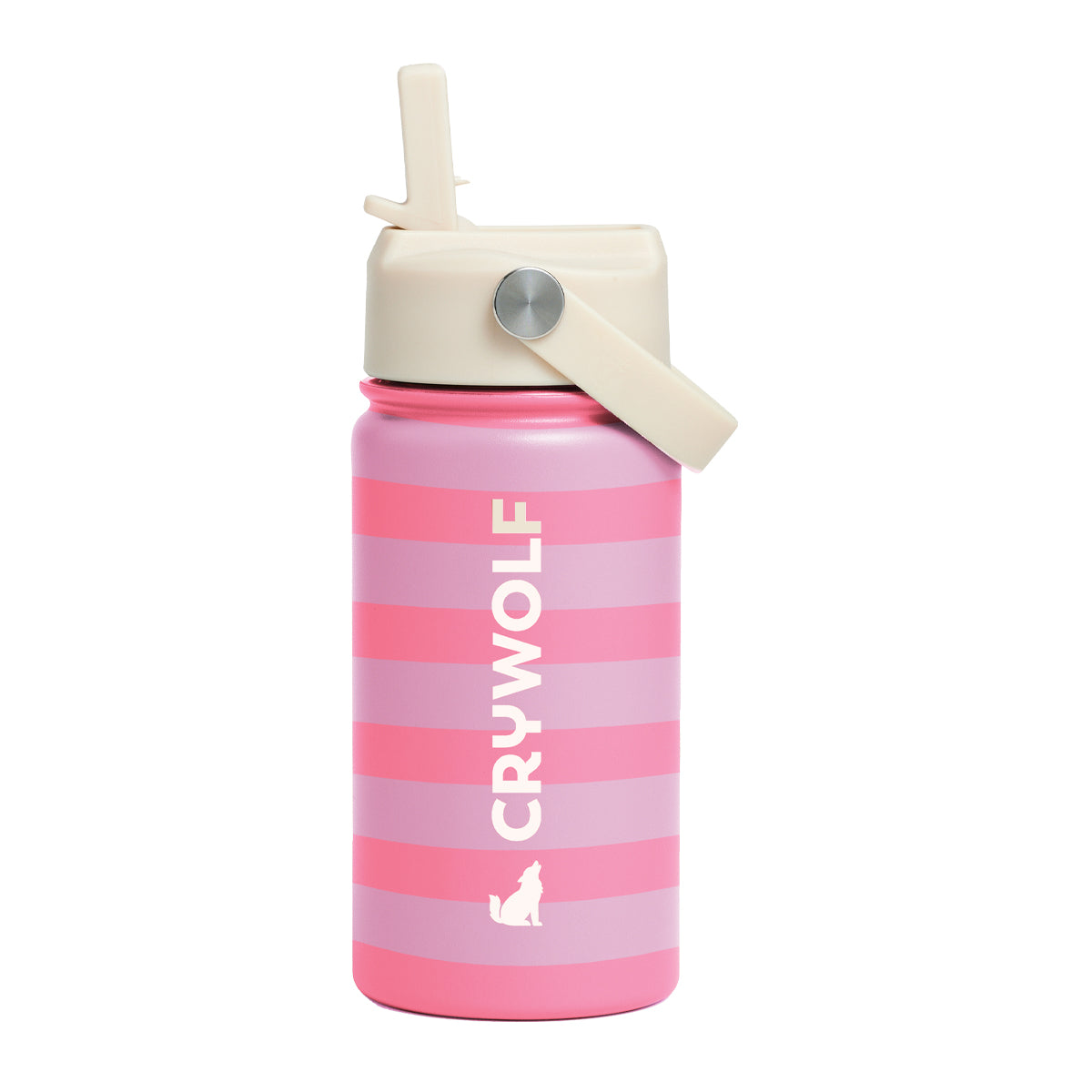 Crywolf Drink Bottle Flamingo Stripe 400ml