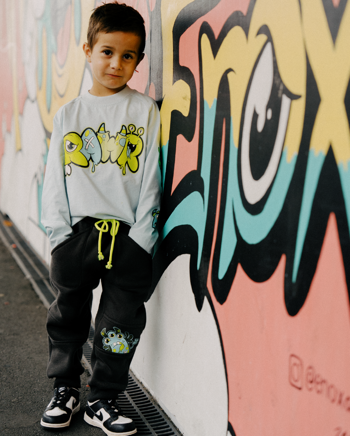Band of Boys Charcoal Monster Track Pants