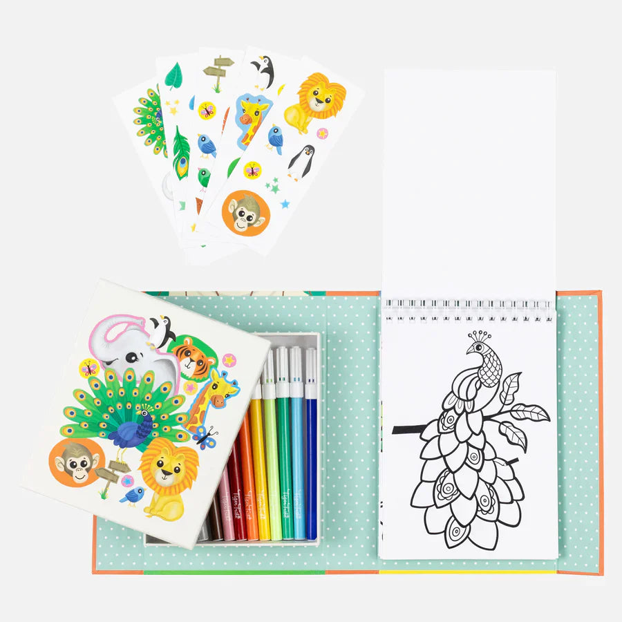 Tiger Tribe Colouring Set Zoo