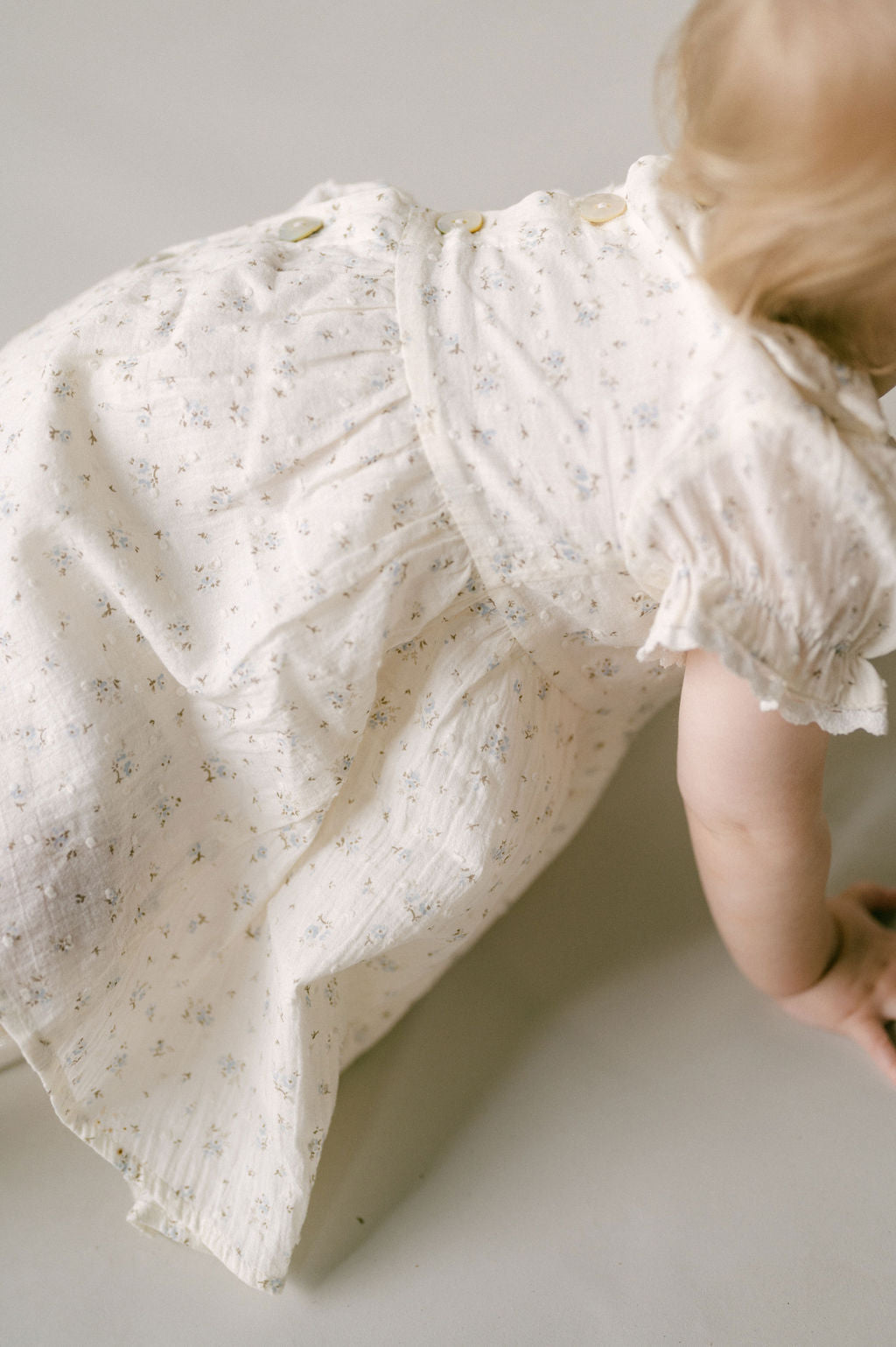 Aster & Oak Sofia Floral Dress Ivory