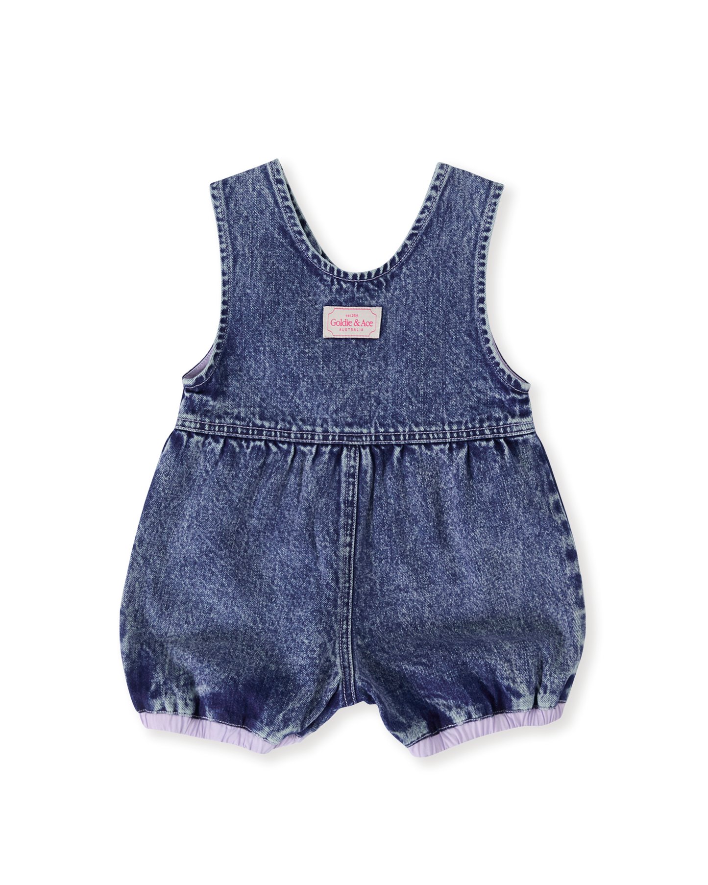 Goldie + Ace Nina Pastel Petals Denim Romper