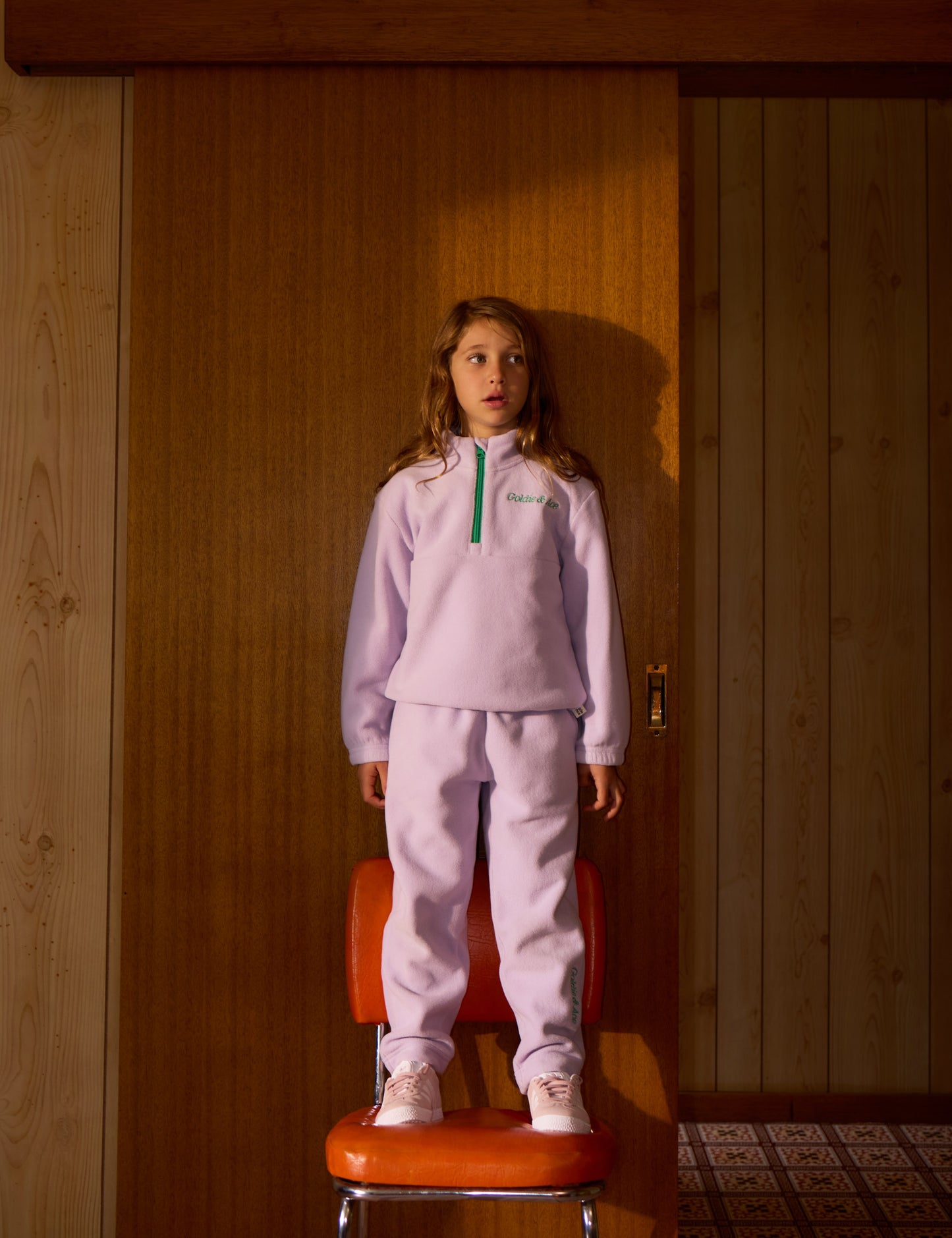 Goldie + Ace Bobbi Polar Fleece Sweater Lilac