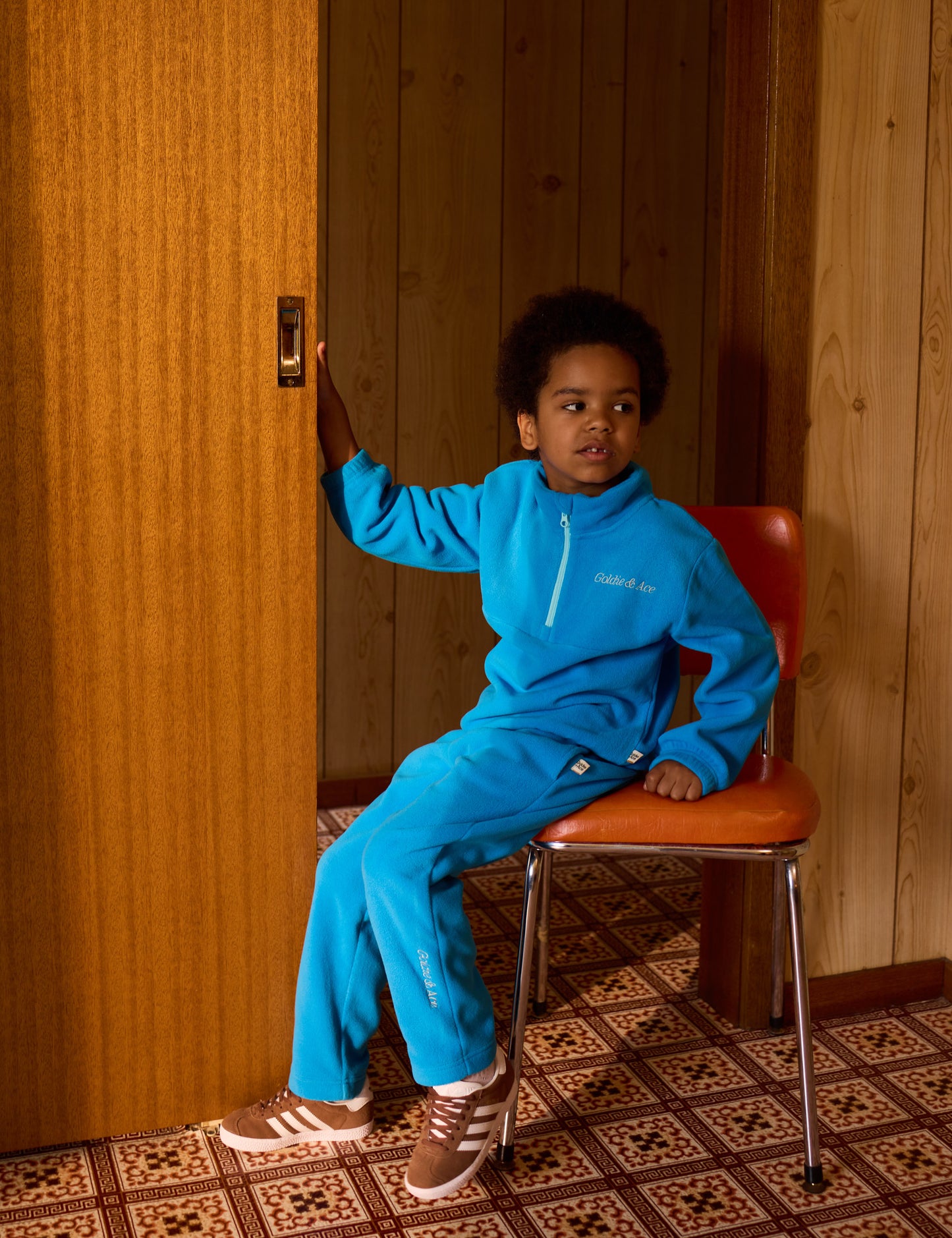 Goldie + Ace Bobbi Polar Fleece Sweatpants Lake