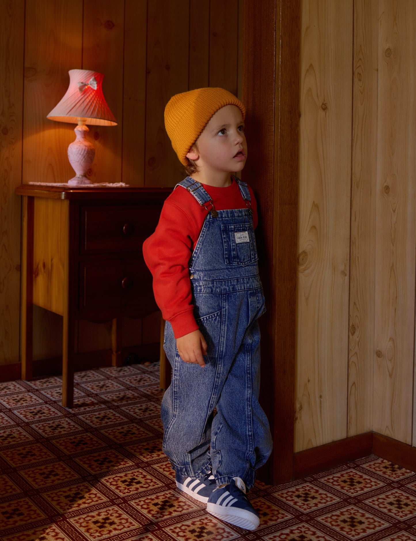 Goldie + Ace Blake Vintage Washed Denim Overalls