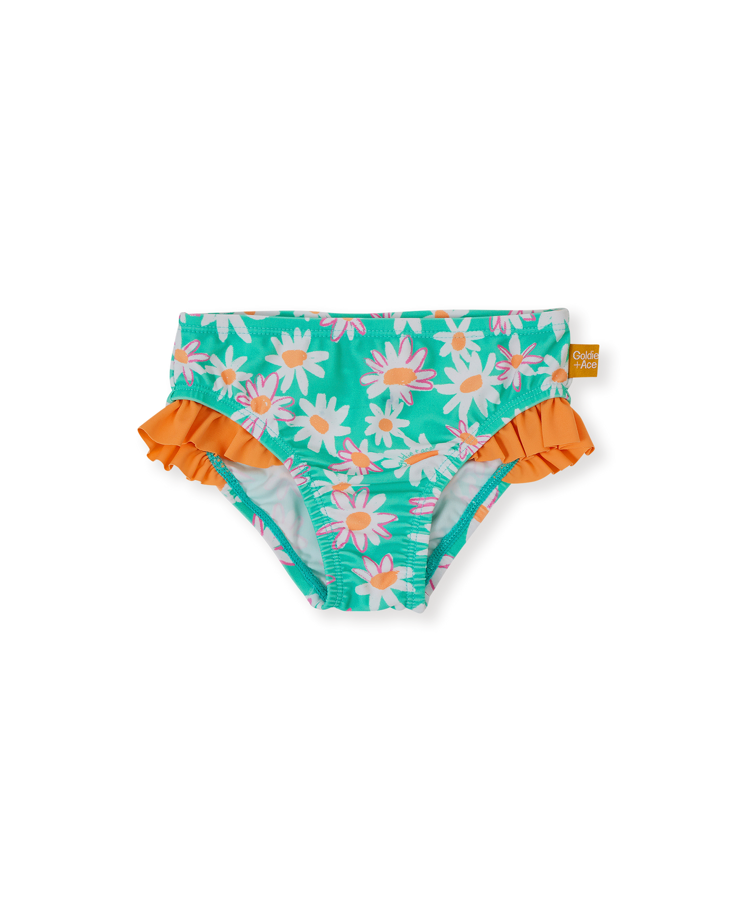 Goldie + Ace Daisy Patch Frill Waist Bikini Bottom