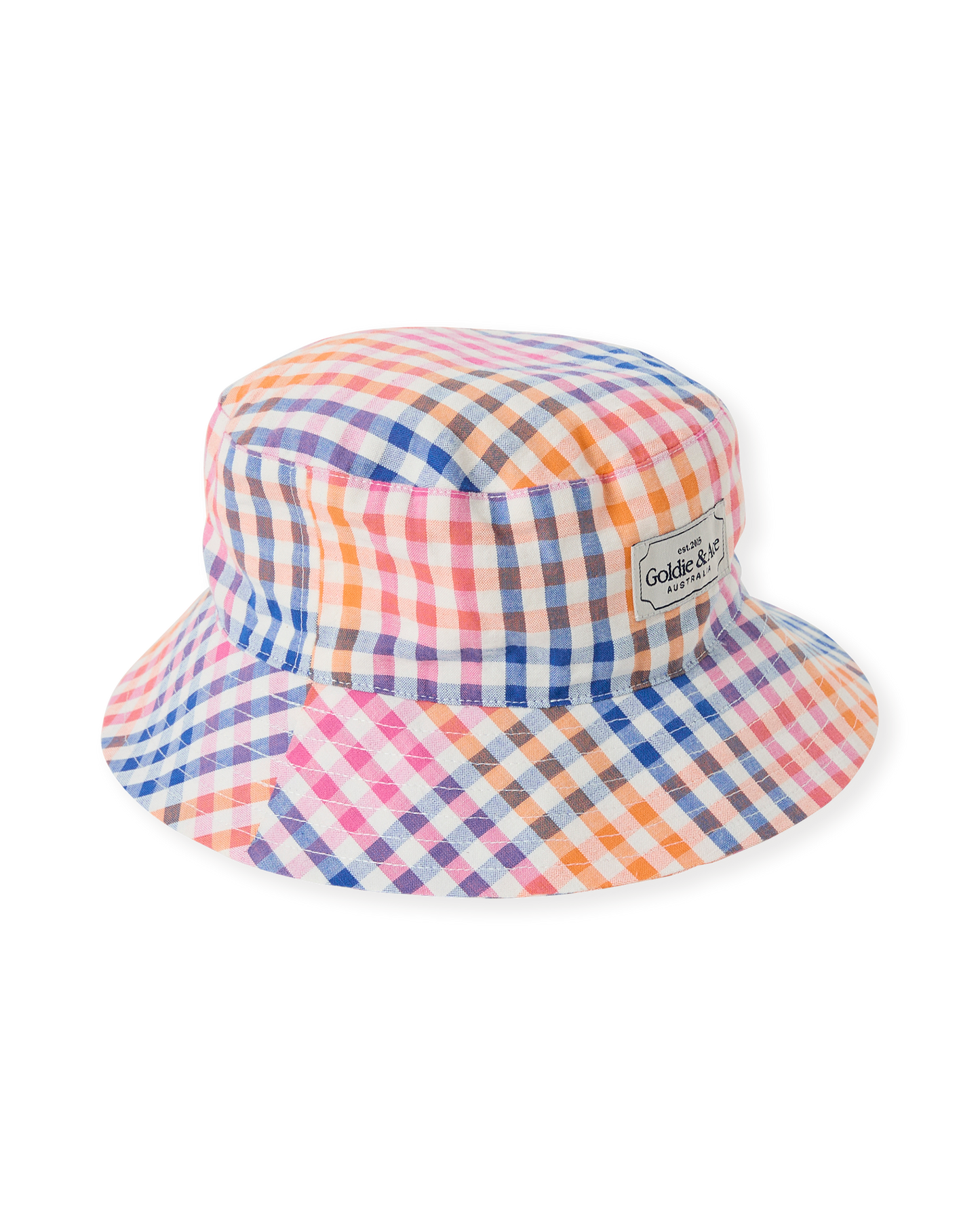 Goldie + Ace Rainbow Gingham Bucket Hat