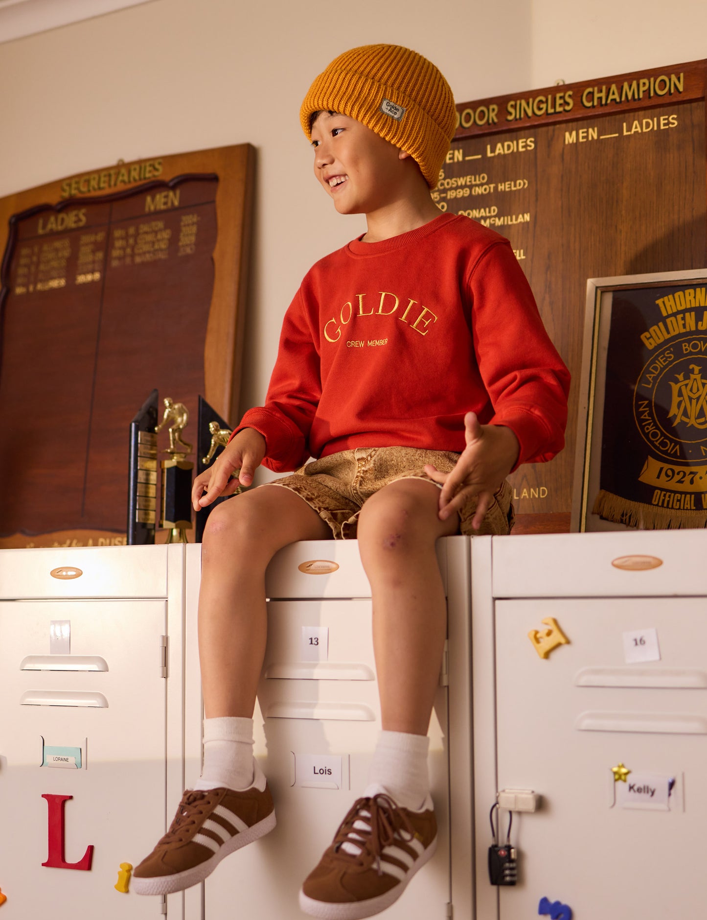 Goldie + Ace Goldie Crew Embroidered Sweater