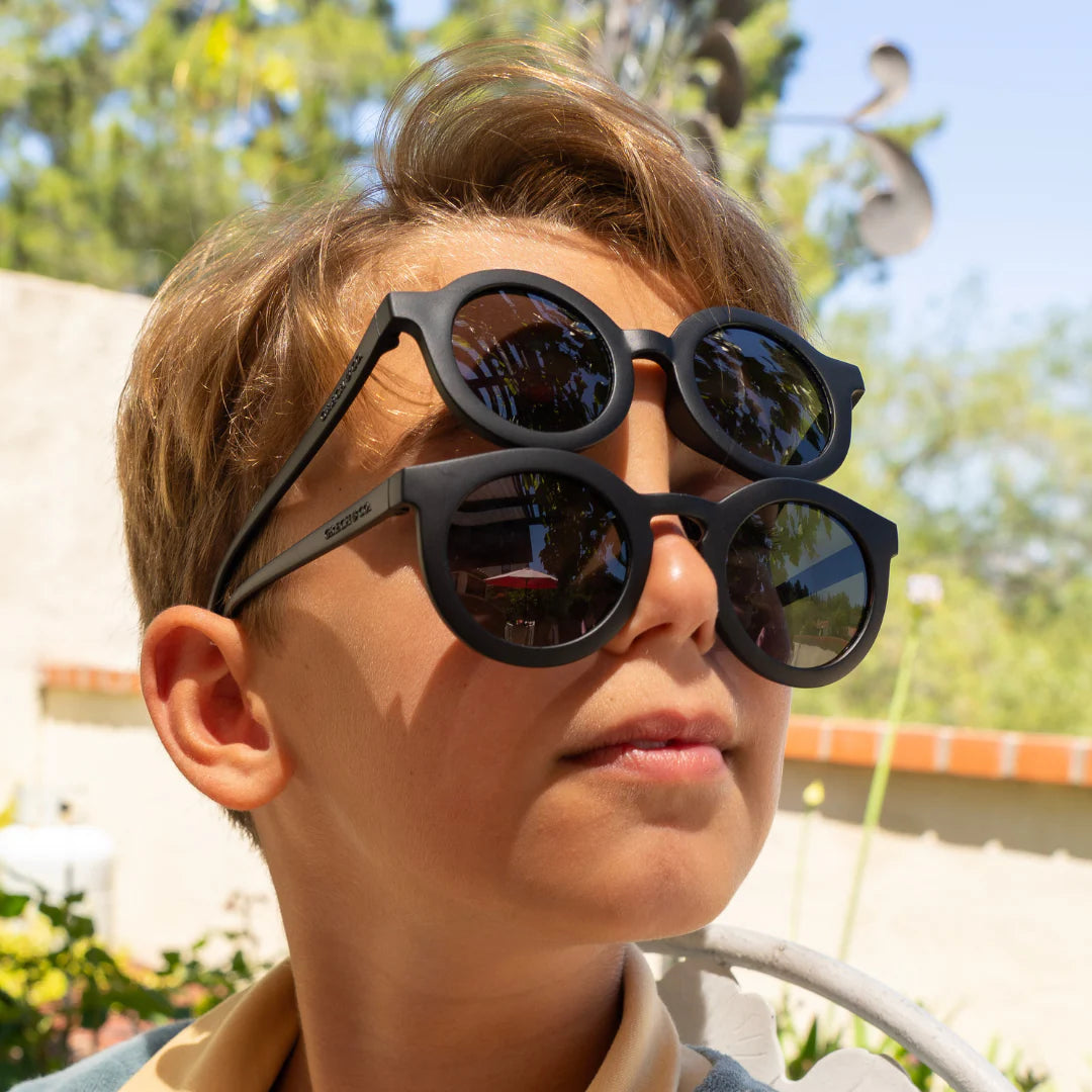 Grech & Co Original Round Sunglasses | Black | Toddler/Child