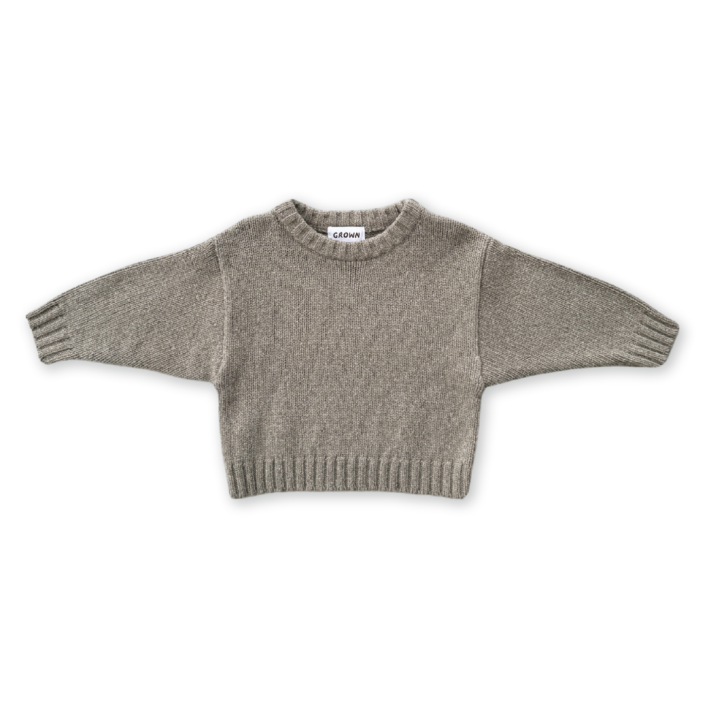 Grown Merino Blend Everyday Pull Over Grey