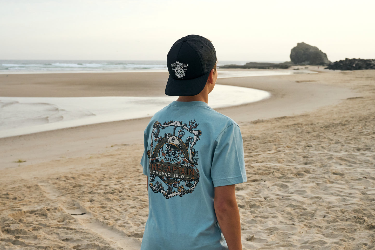 Mad Hueys Great Bite Shark Foam Trucker Cap Black