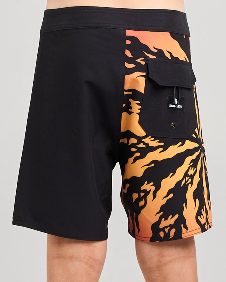 Mad Hueys Skull Spiral Boardshort Black