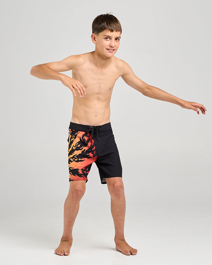Mad Hueys Skull Spiral Boardshort Black