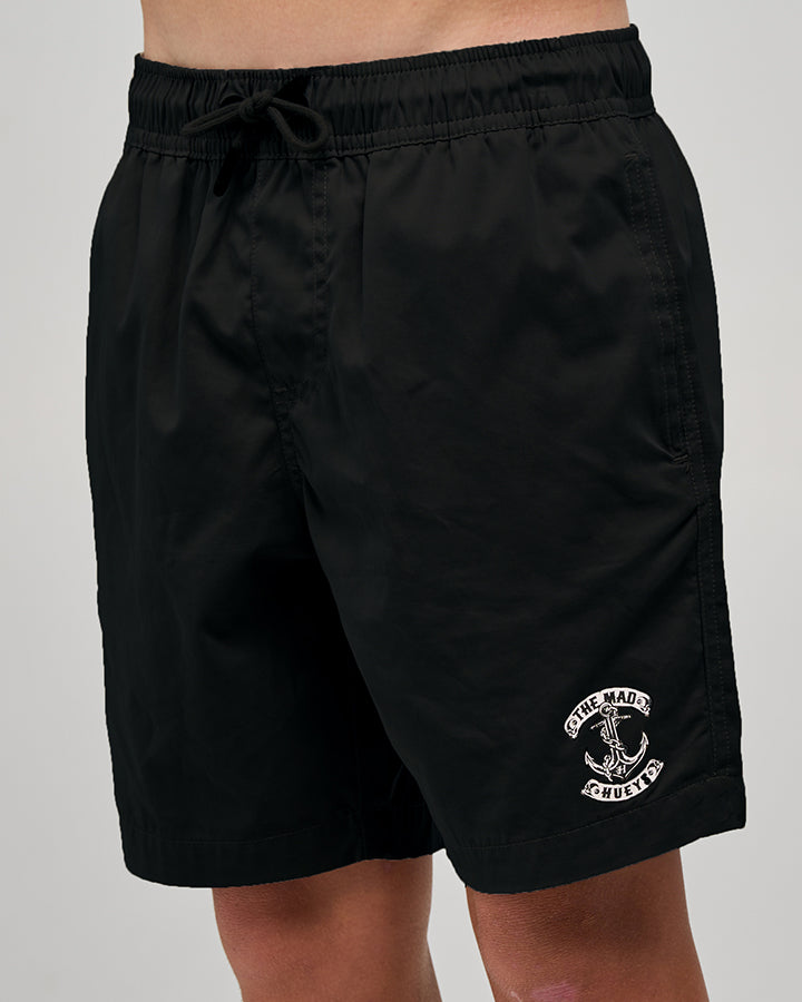 Mad Hueys Skull Anchor Swim Volley Short Black