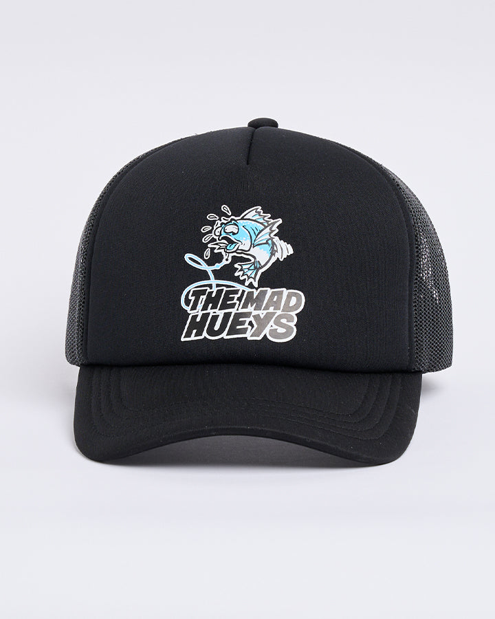 Mad Hueys Great Bite Shark Foam Trucker Cap Black