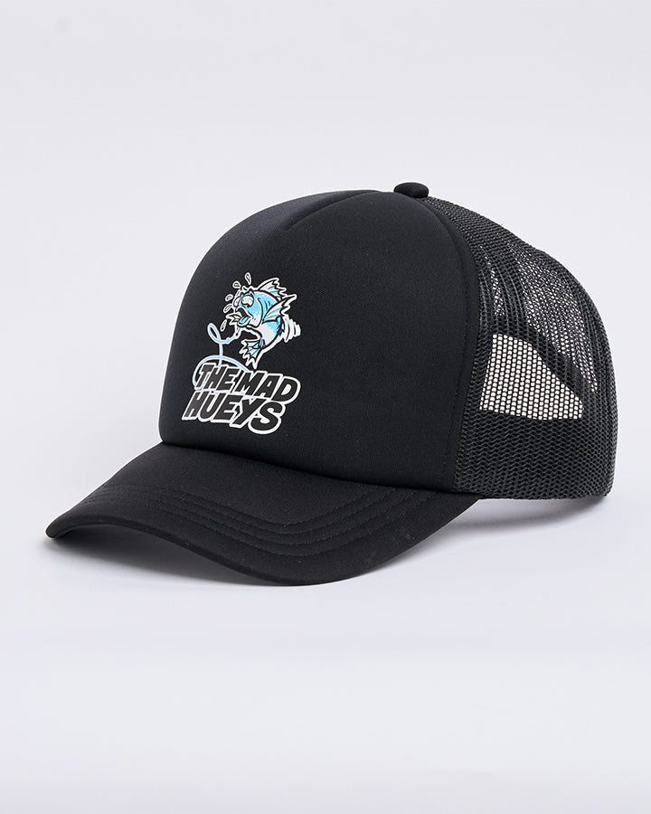 Mad Hueys Great Bite Shark Foam Trucker Cap Black