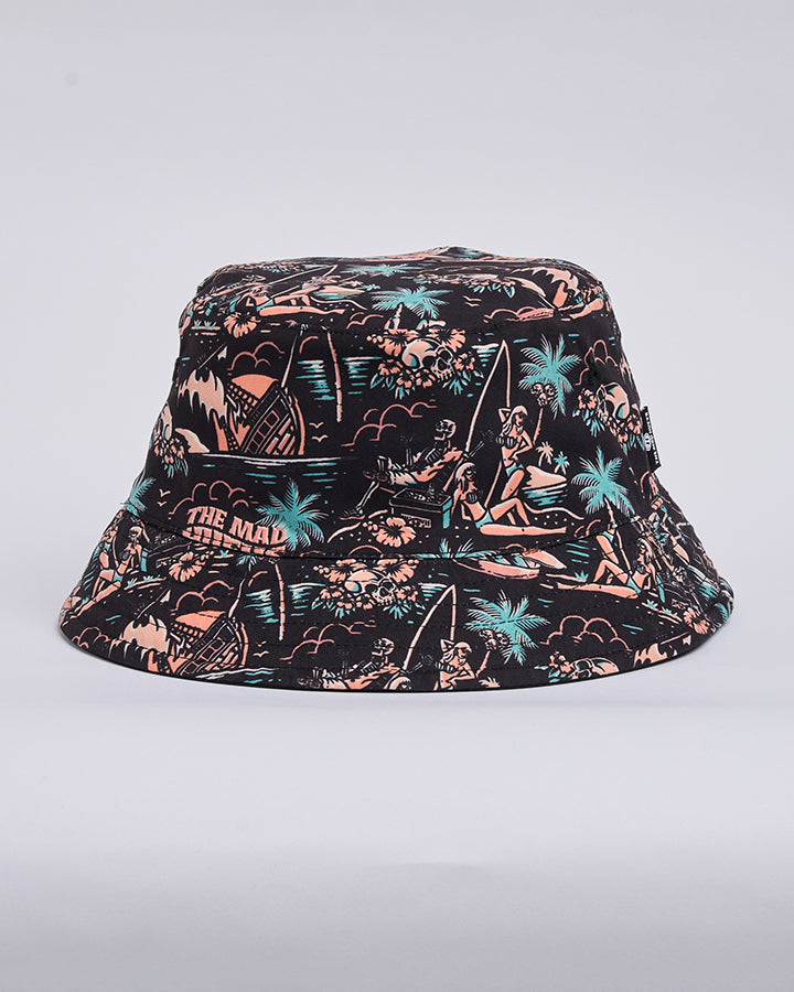 Mad Hueys Reversible Bucket Hat Sailor Anchor