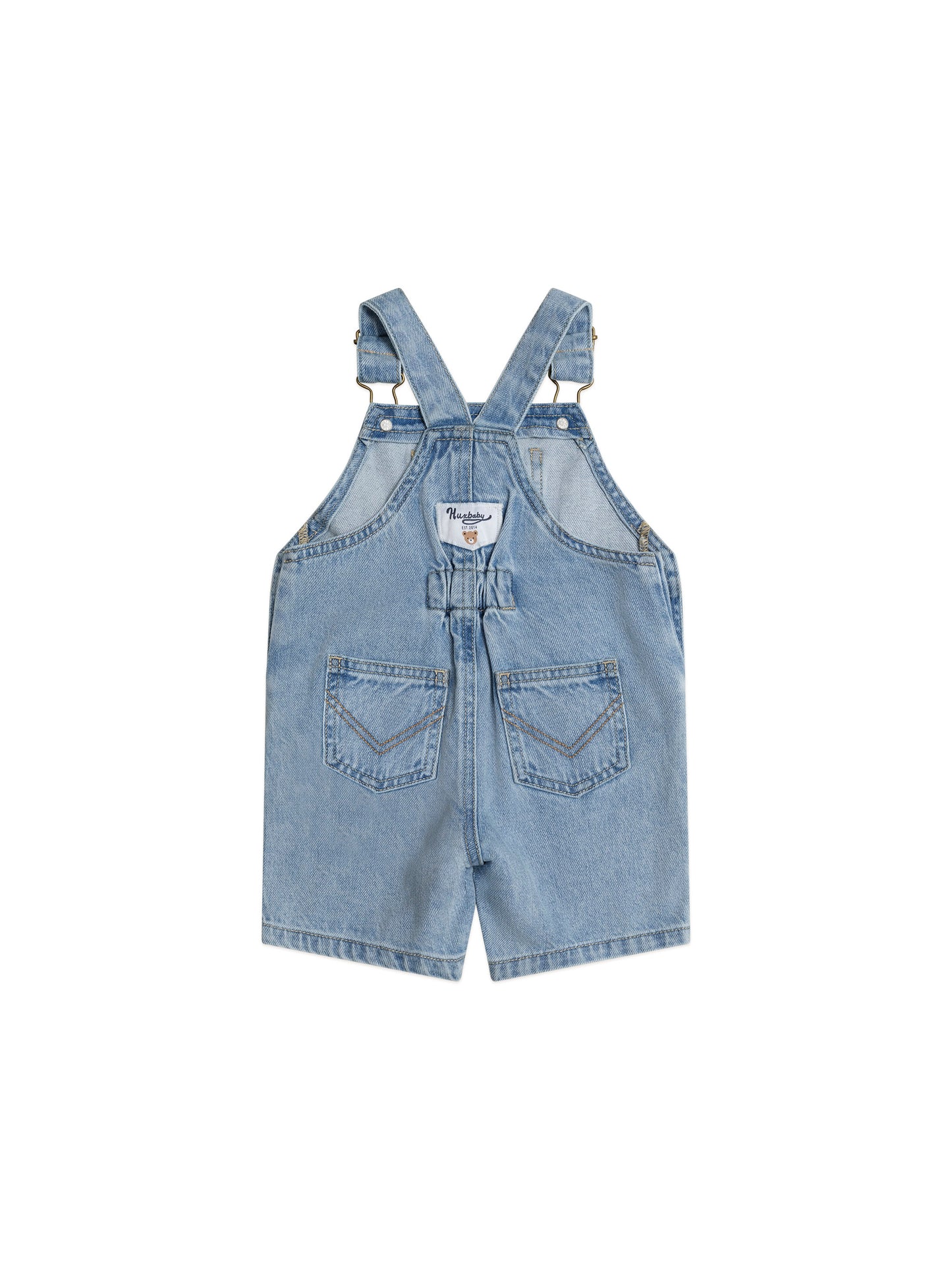Huxbaby Dreamy Denim Short Overalls