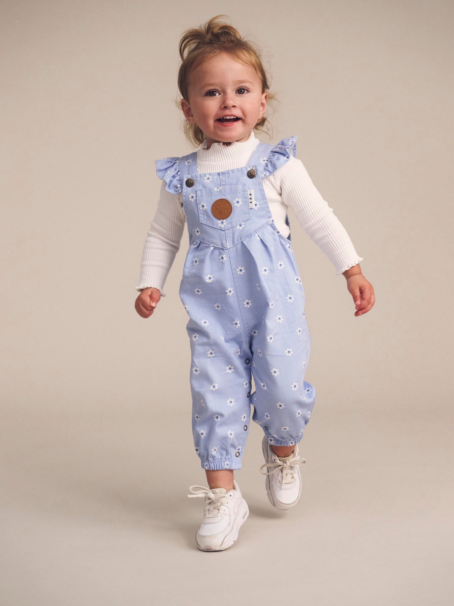 Huxbaby Ditsy Floral Frill Overall