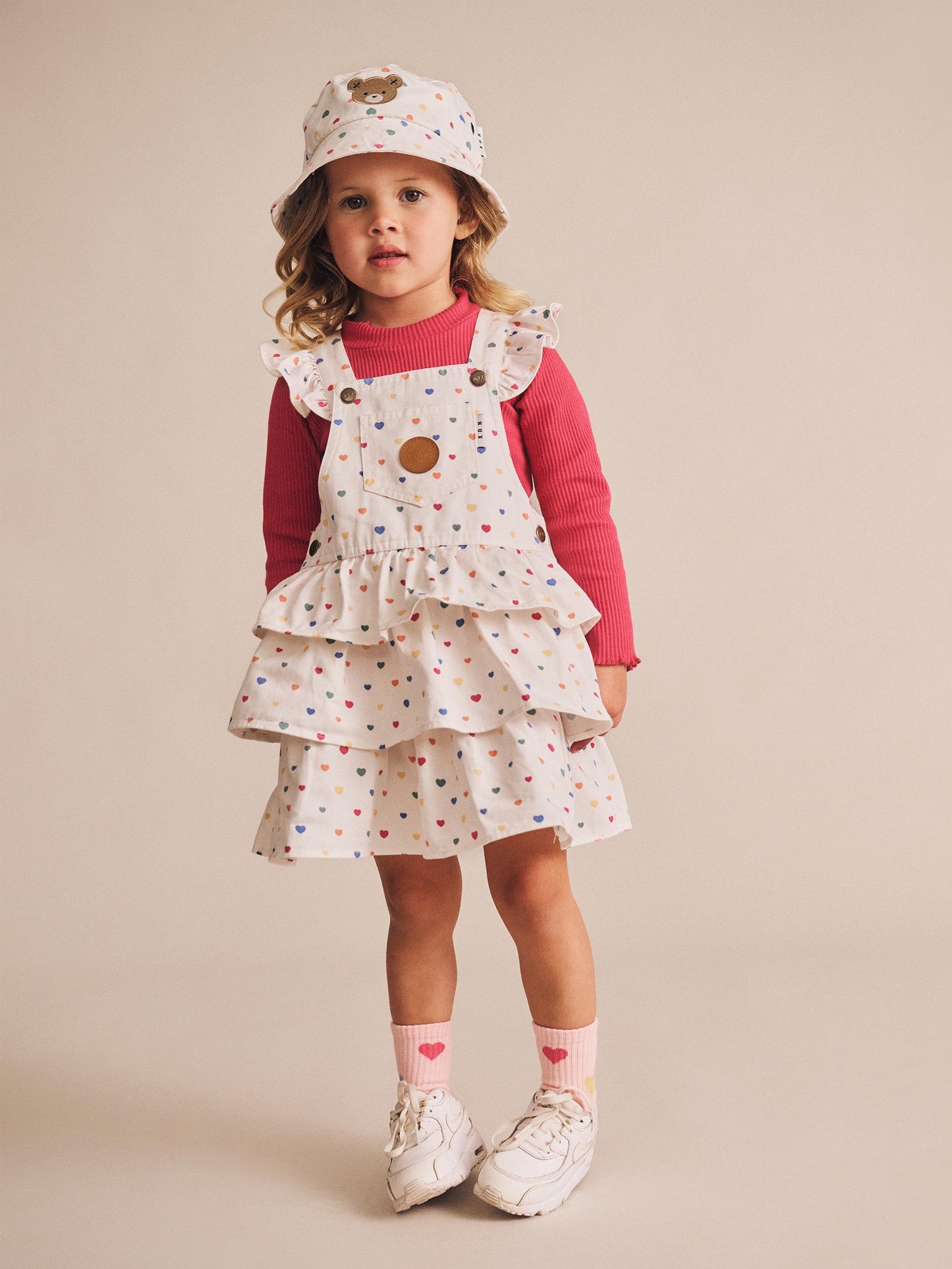 Huxbaby I Heart Cake Pinafore Dress