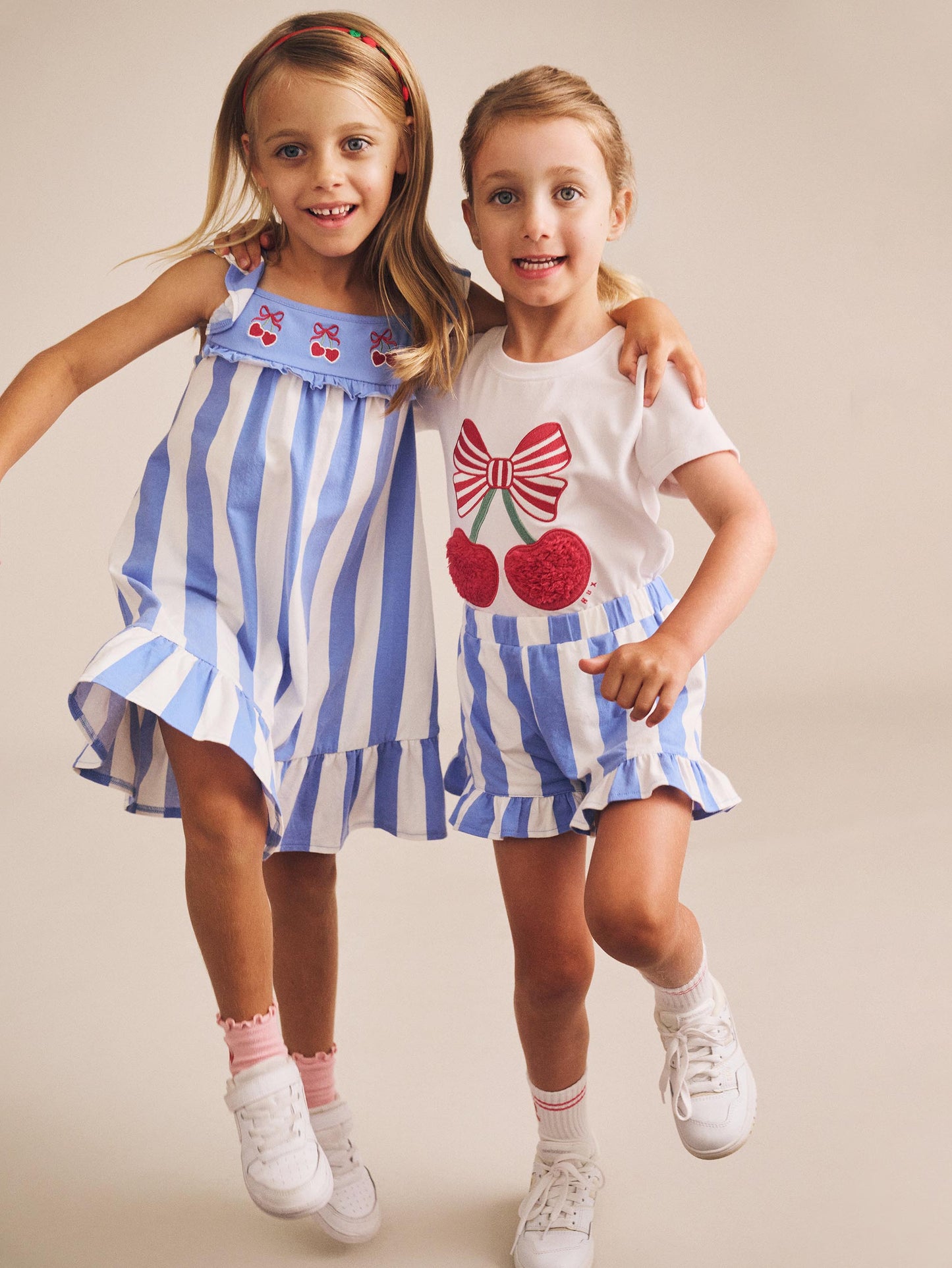 Huxbaby Seaside Cherry Stripe Dress