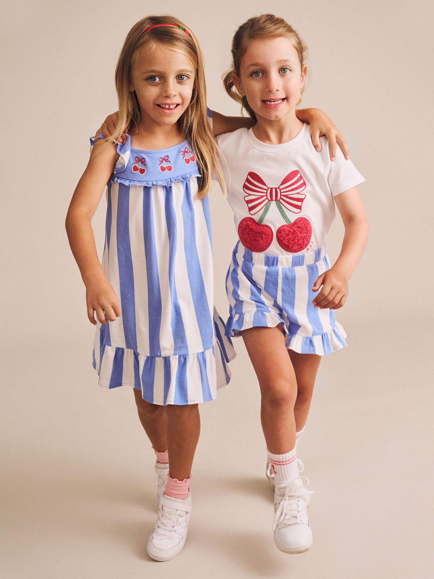 Huxbaby Seaside Cherry Stripe Dress