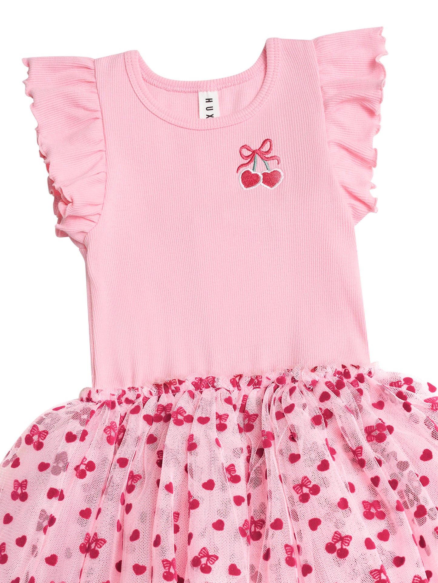 Huxbaby Cherry Pie Rib Tulle Dress