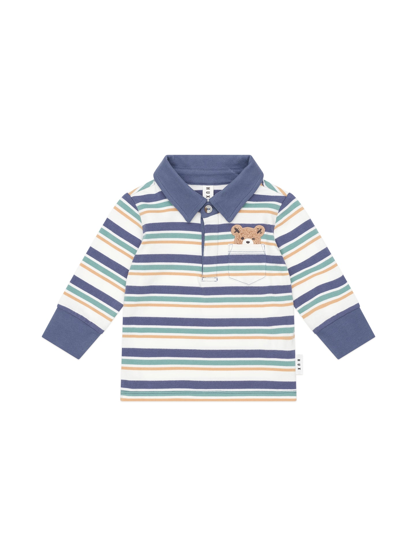 Huxbaby Multi Stripe Hiding Hux Polo