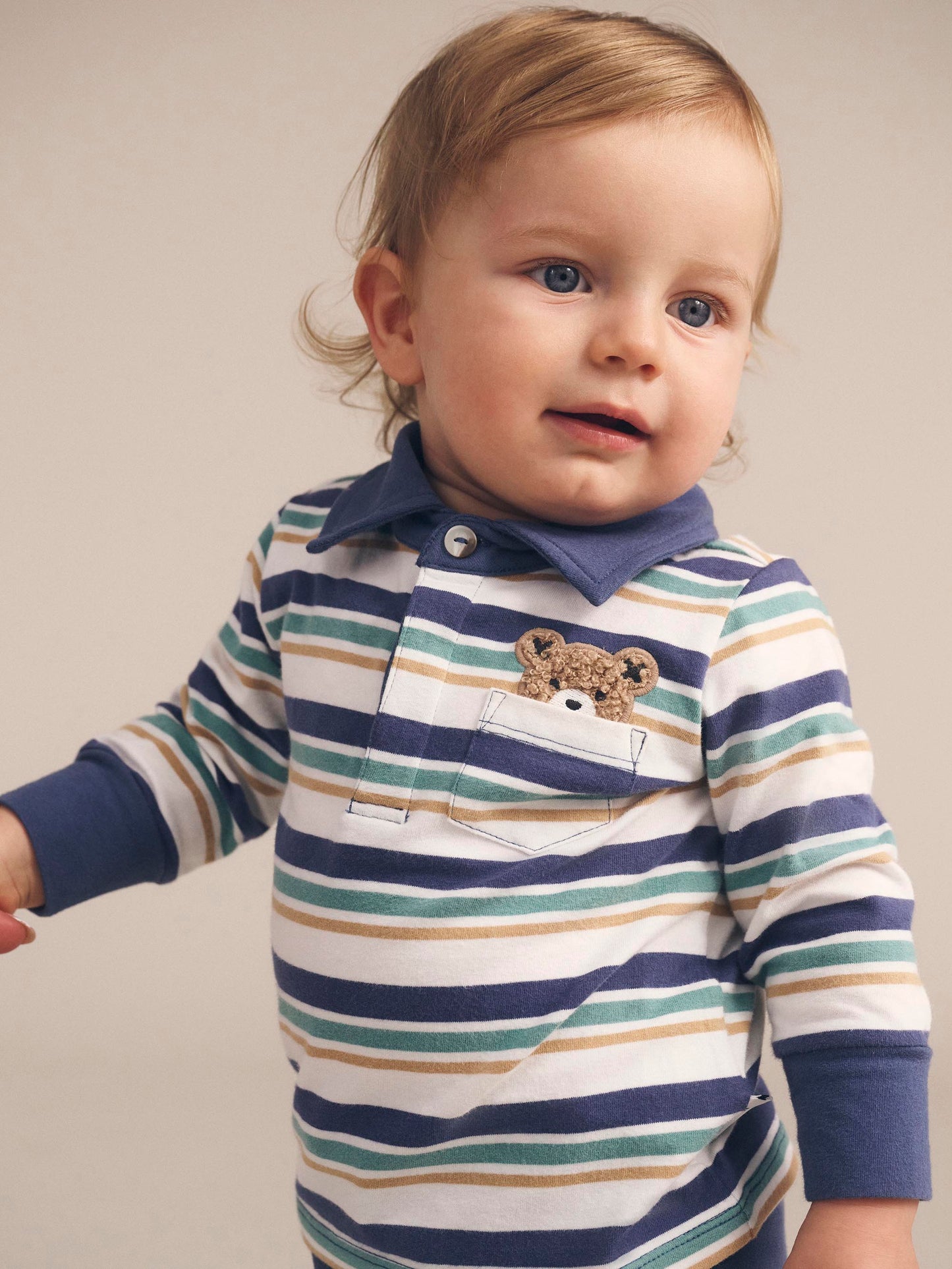Huxbaby Multi Stripe Hiding Hux Polo