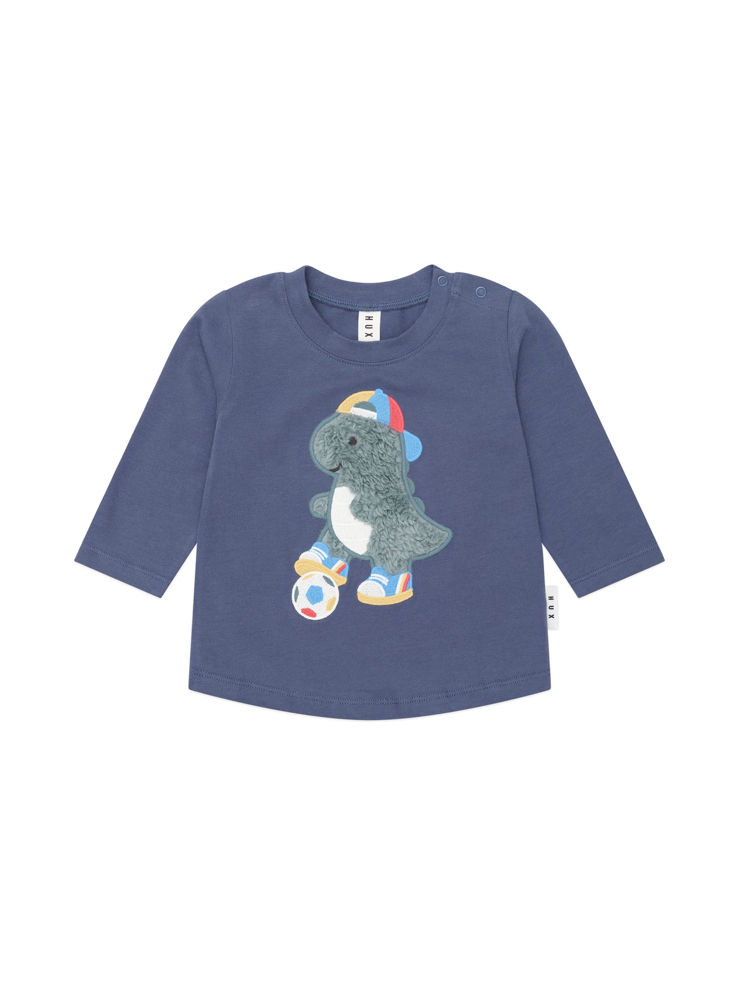 Huxbaby Soccersaurus Midnight Long Sleeve Top