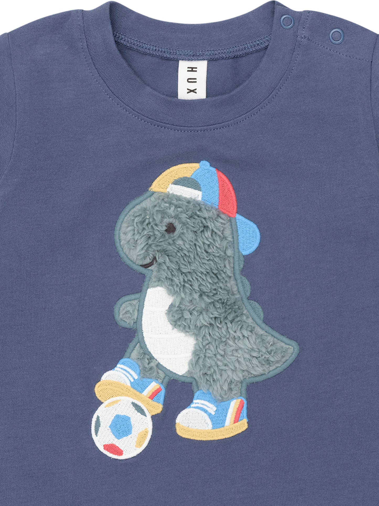 Huxbaby Soccersaurus Midnight Long Sleeve Top