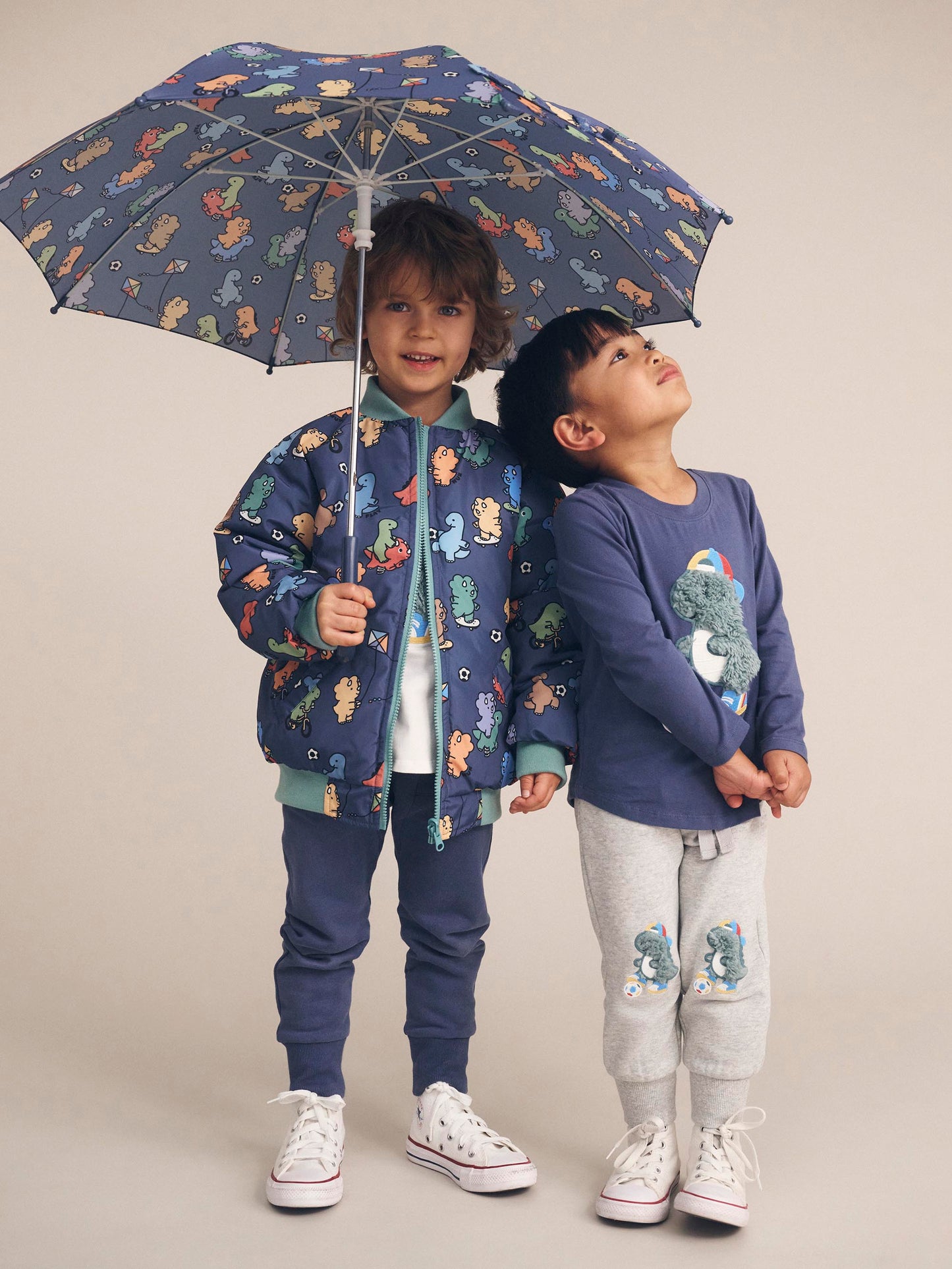 Huxbaby Soccersaurus Midnight Long Sleeve Top