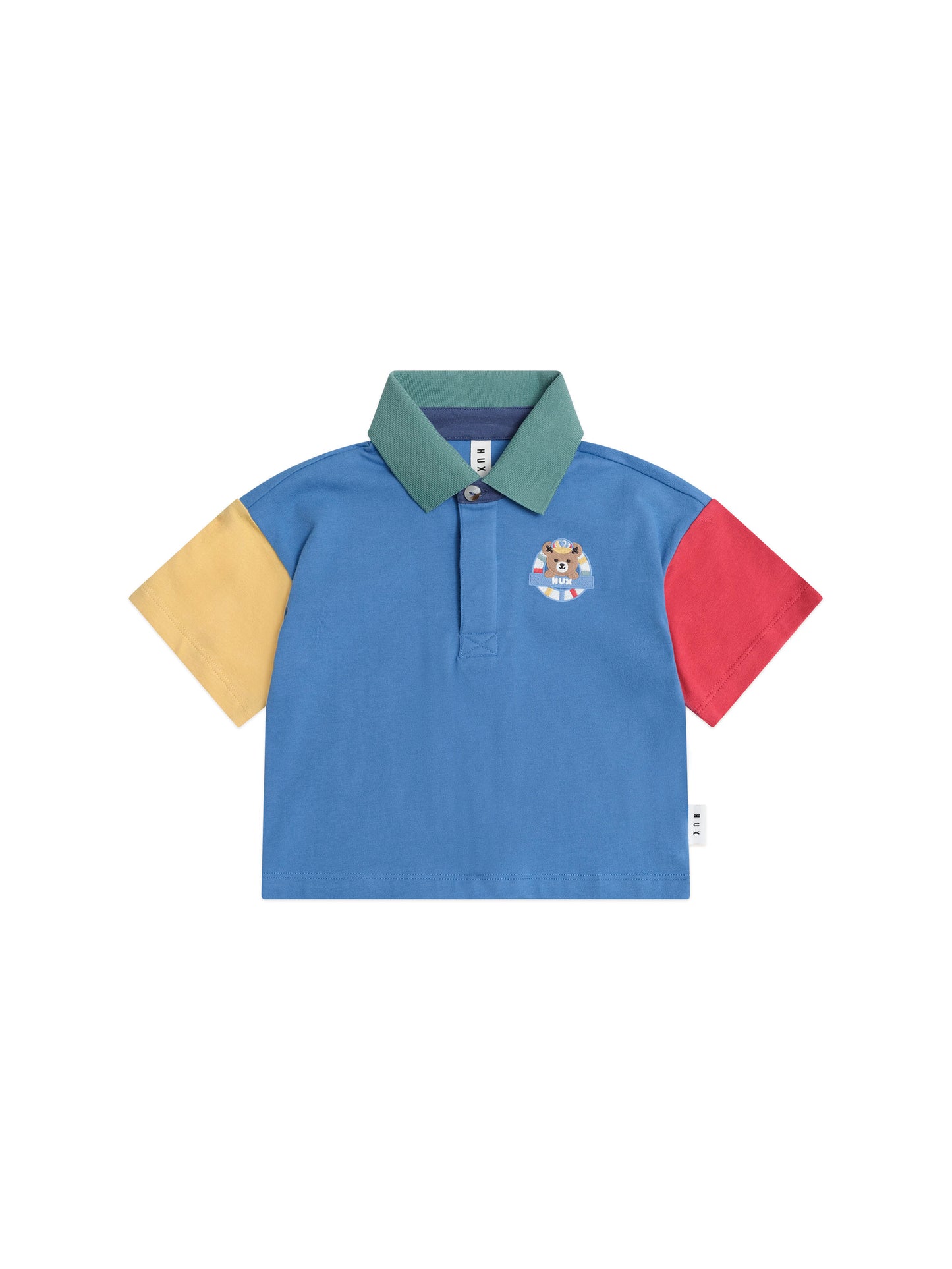 Huxbaby Colour Block Boxy Polo Tee