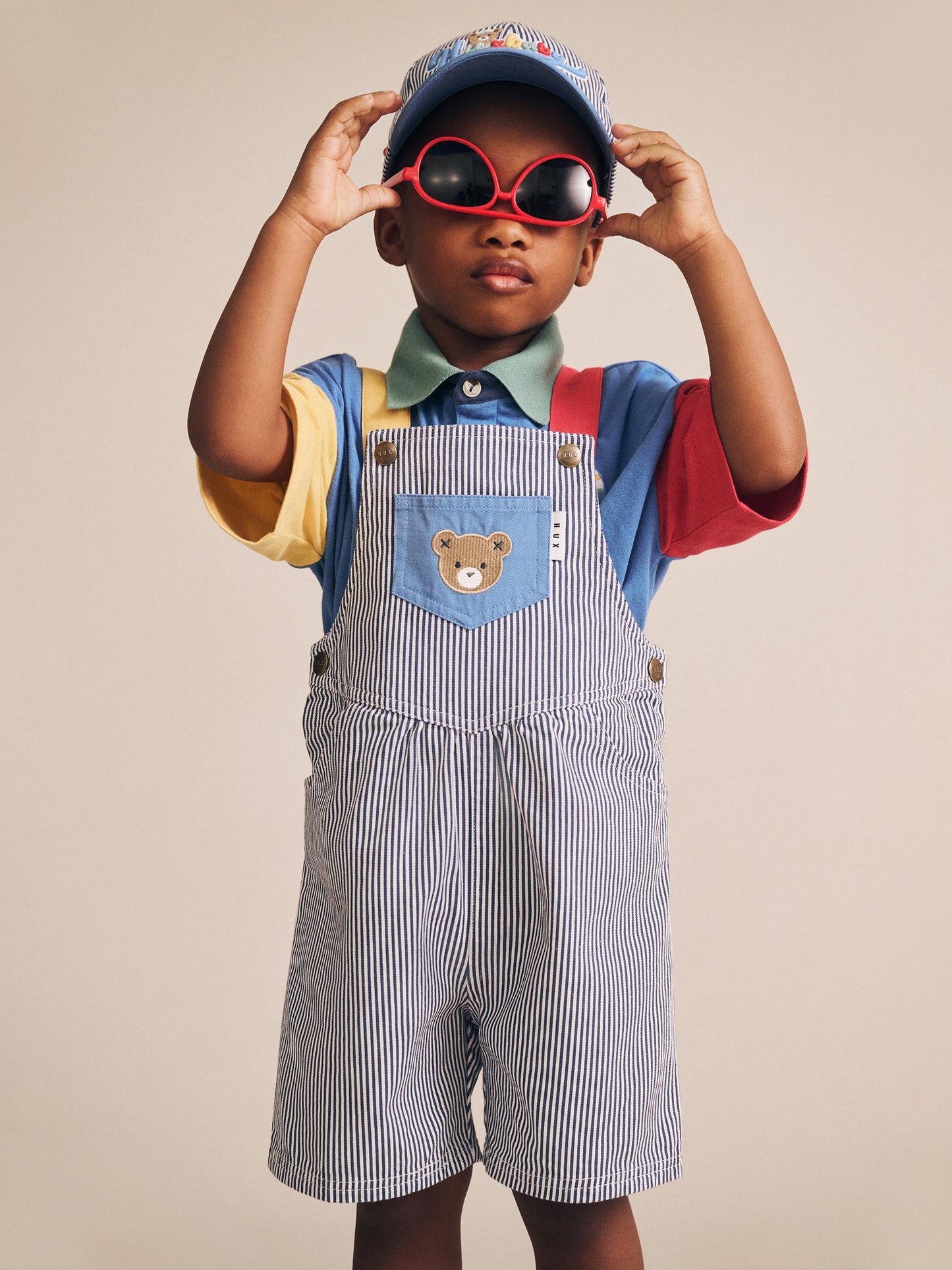 Huxbaby Colour Block Boxy Polo Tee