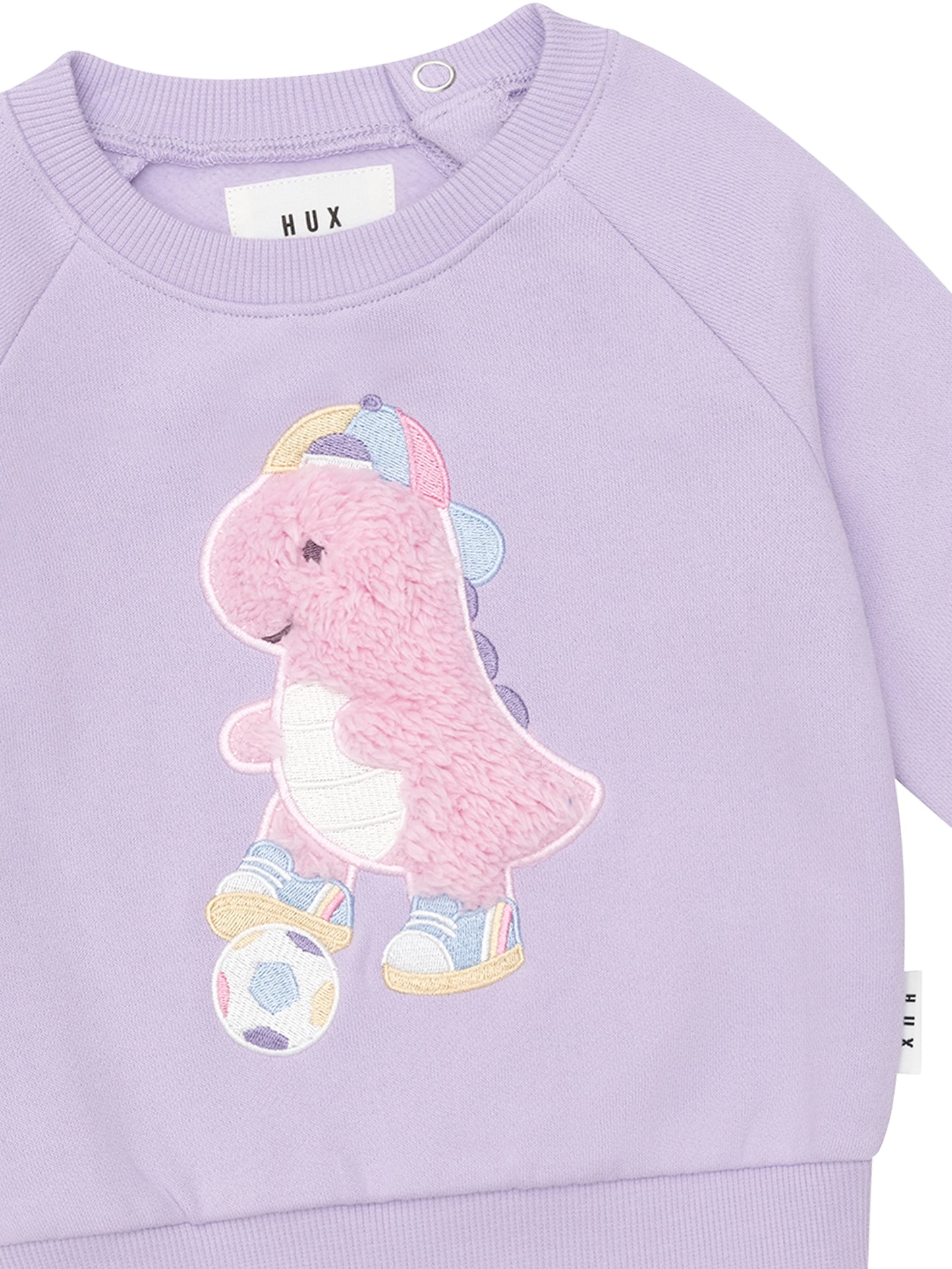 Huxbaby Orchid Soccersaurus Sweatshirt