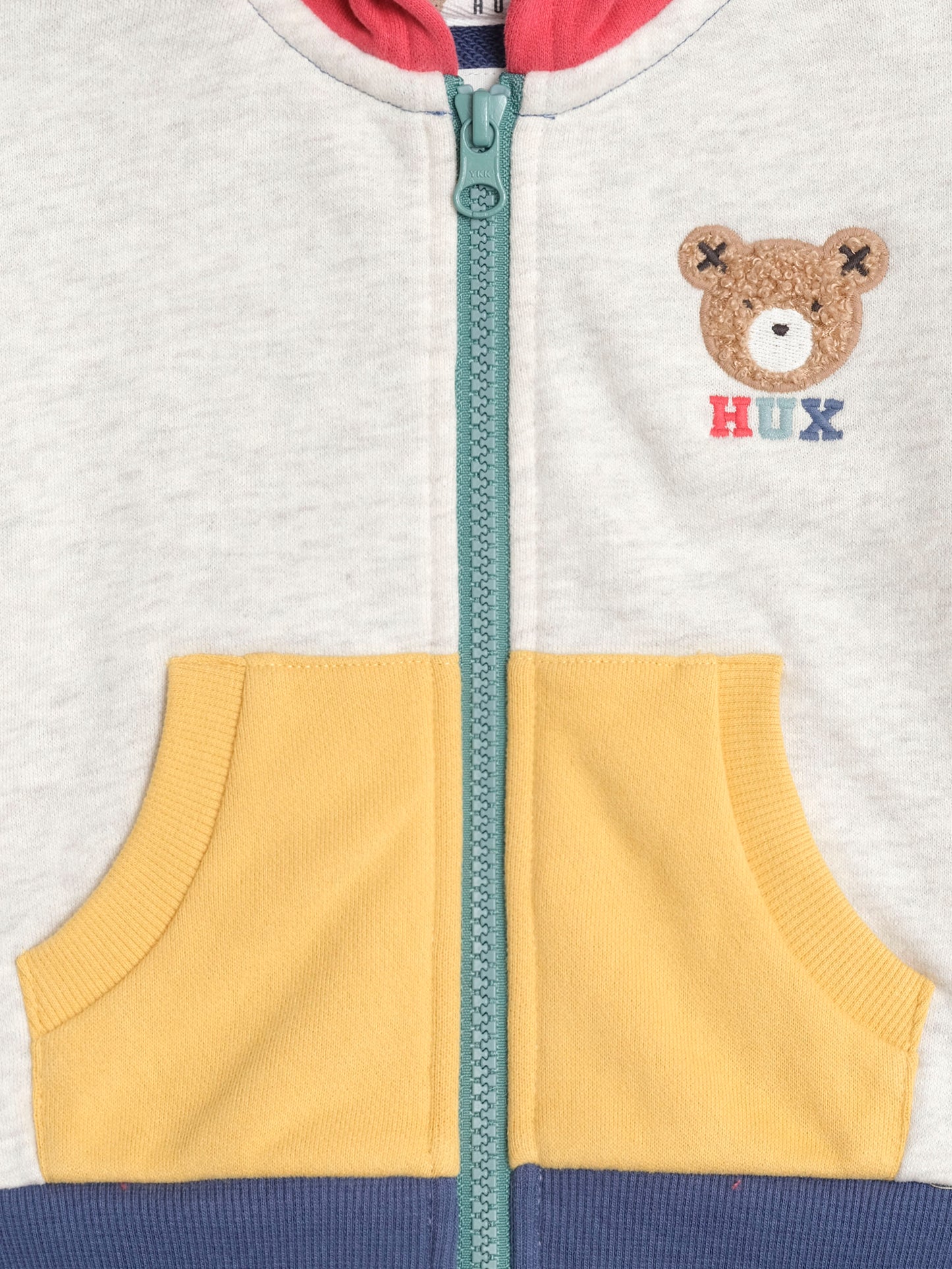 Huxbaby Huxbear Zip Up Hoodie Colour Block