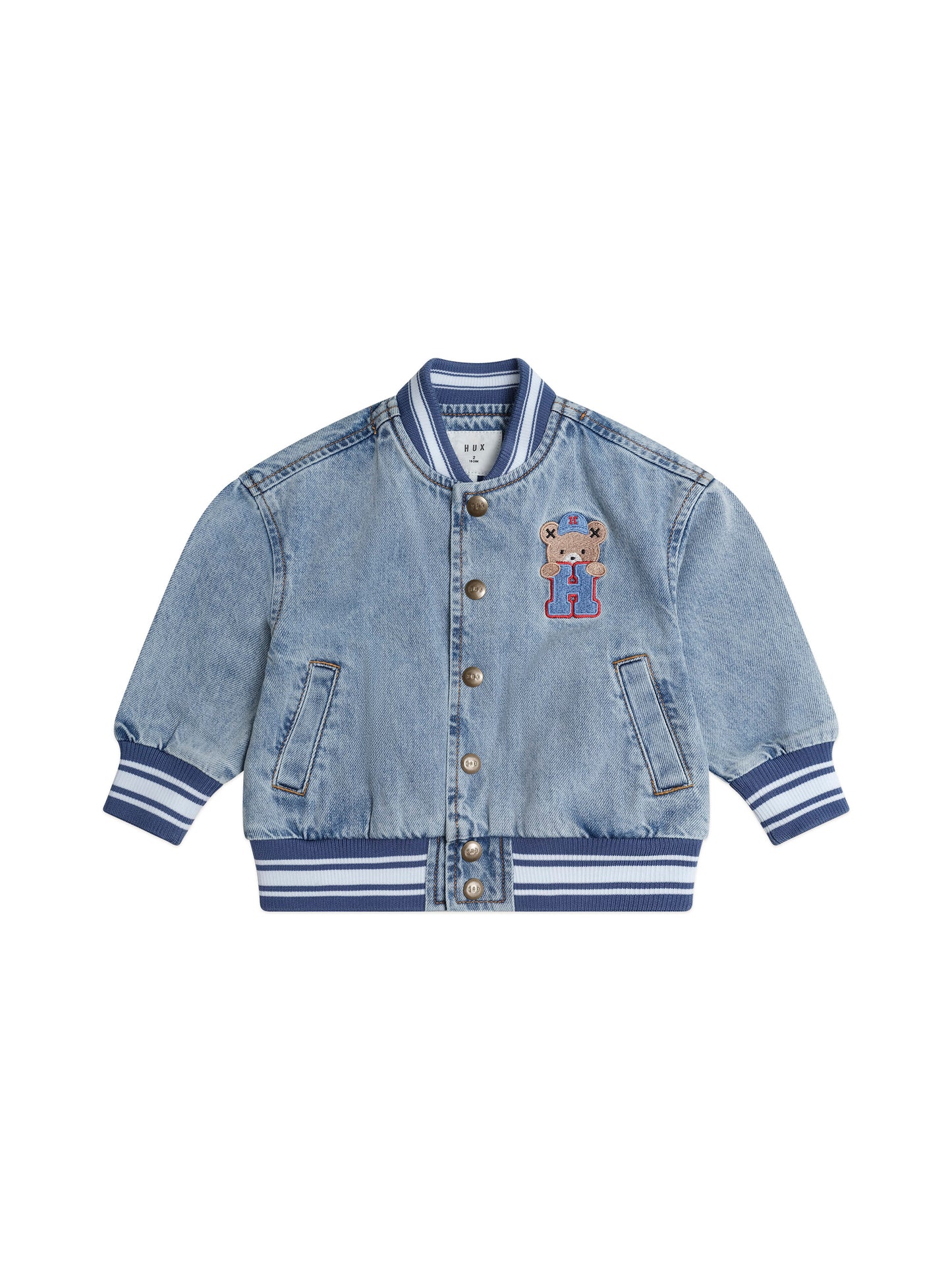 Huxbaby Dreamy Denim Varsity Bomber