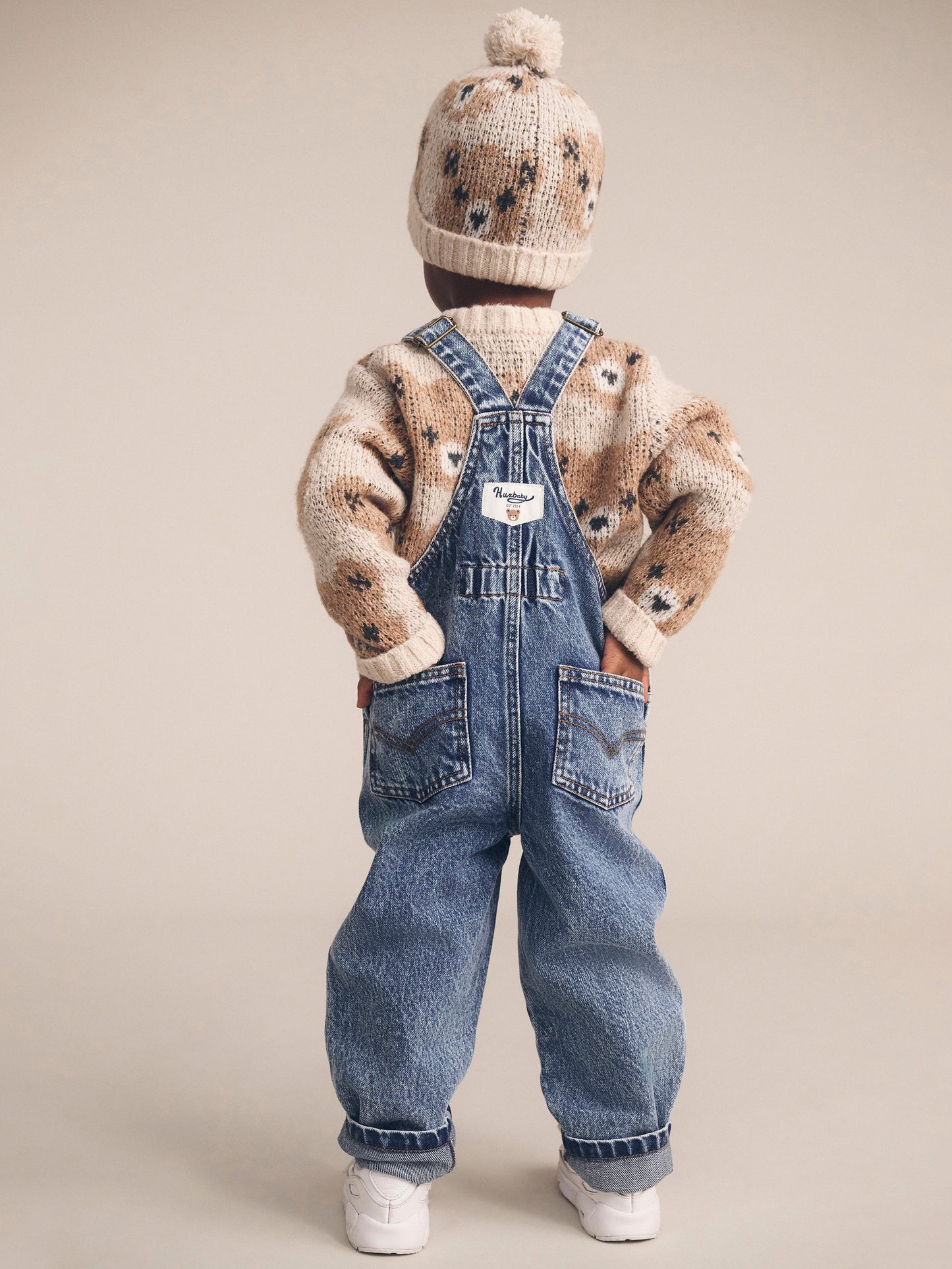 Huxbaby Ecru Huxbear Knit Jumper