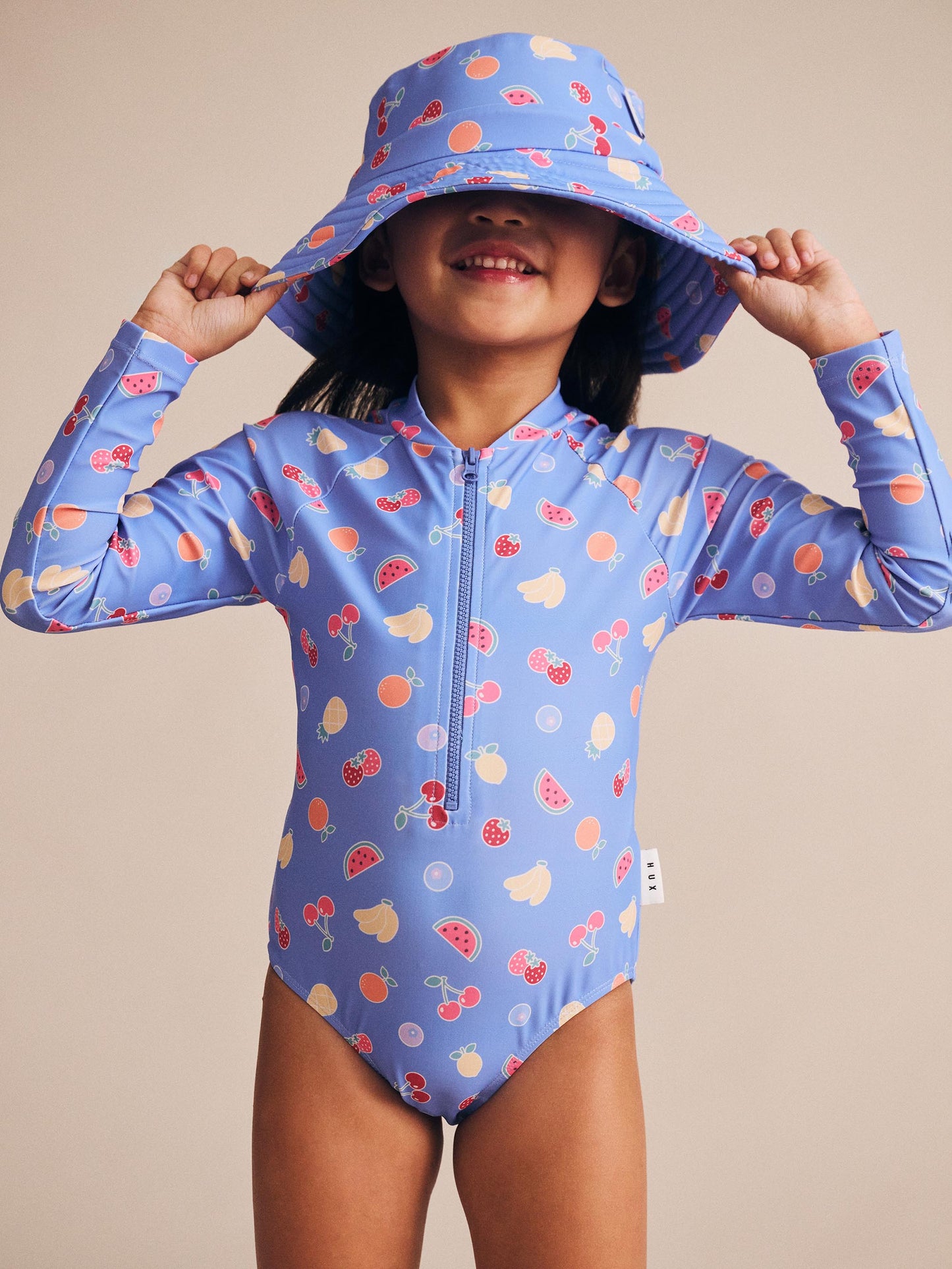 Huxbaby Fruit Emoji Zip Swimsuit