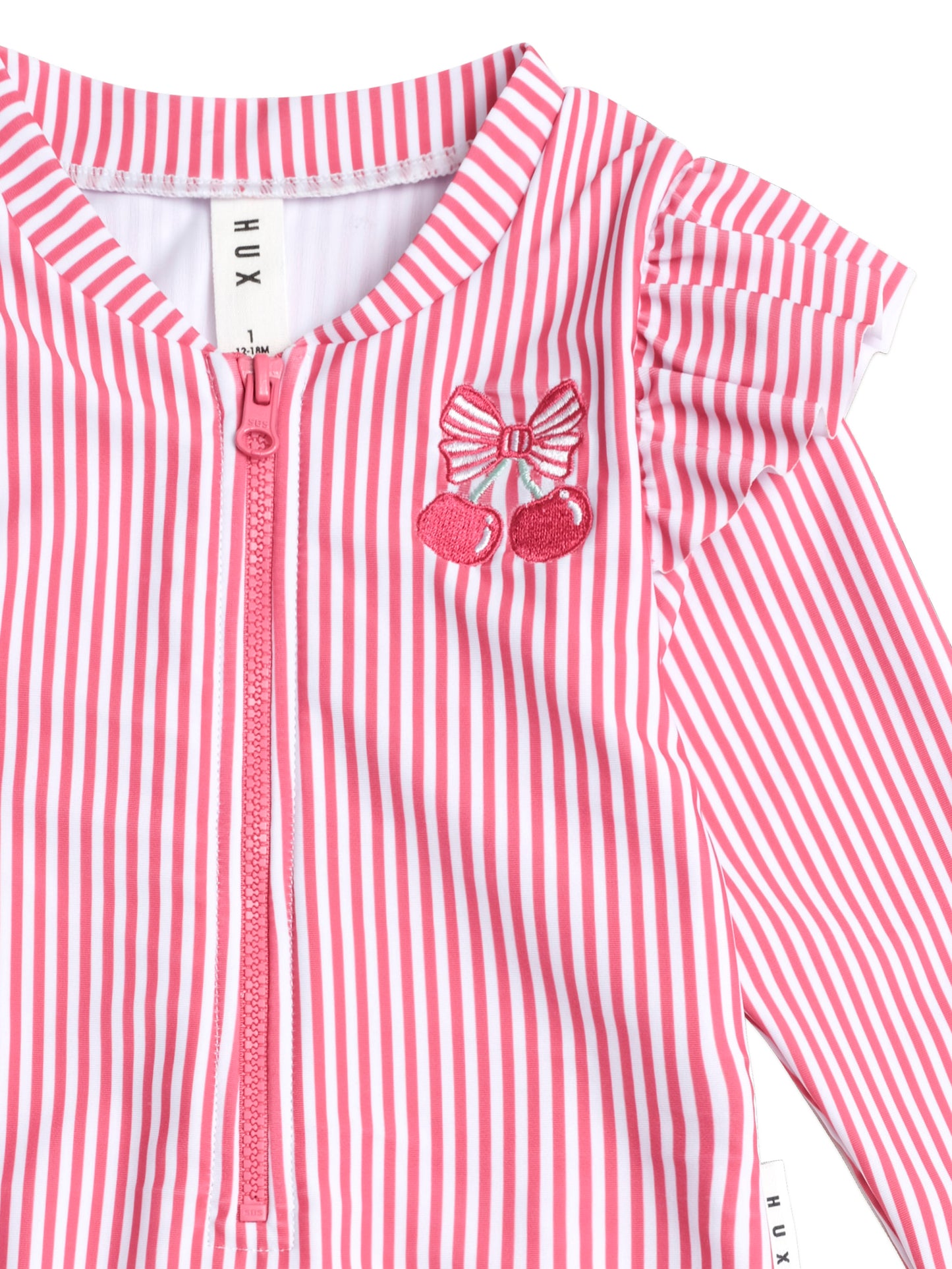 Huxbaby Frill Swimsuit Cherry Pie Stripe