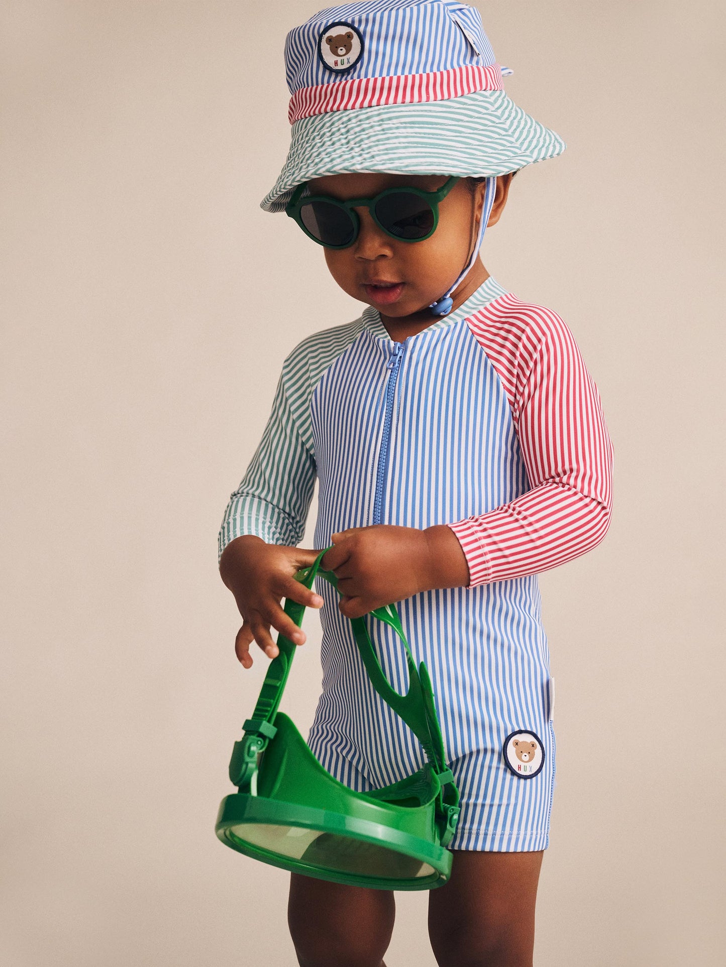 Huxbaby Spliced Stripe Swim Hat