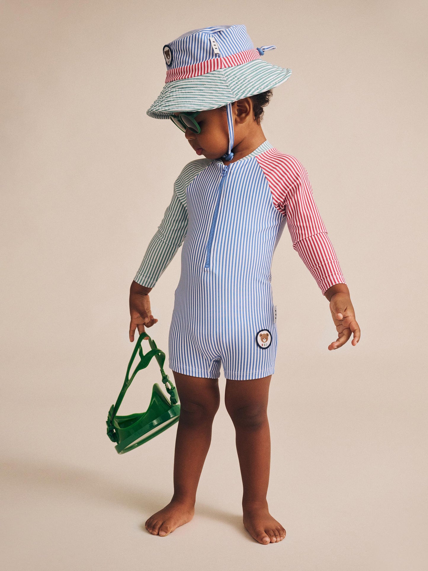 Huxbaby Spliced Stripe Swim Hat