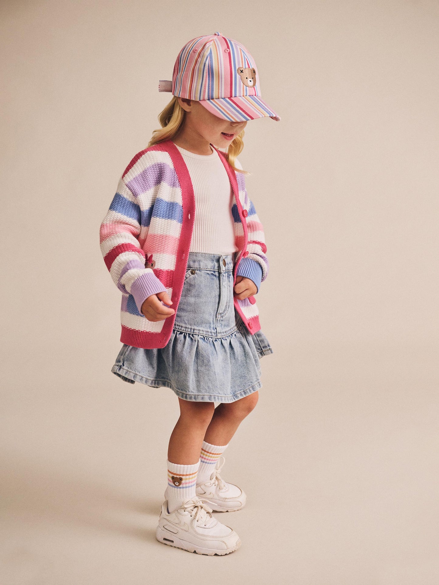 Huxbaby Pastel Stripe Huxbear Cap