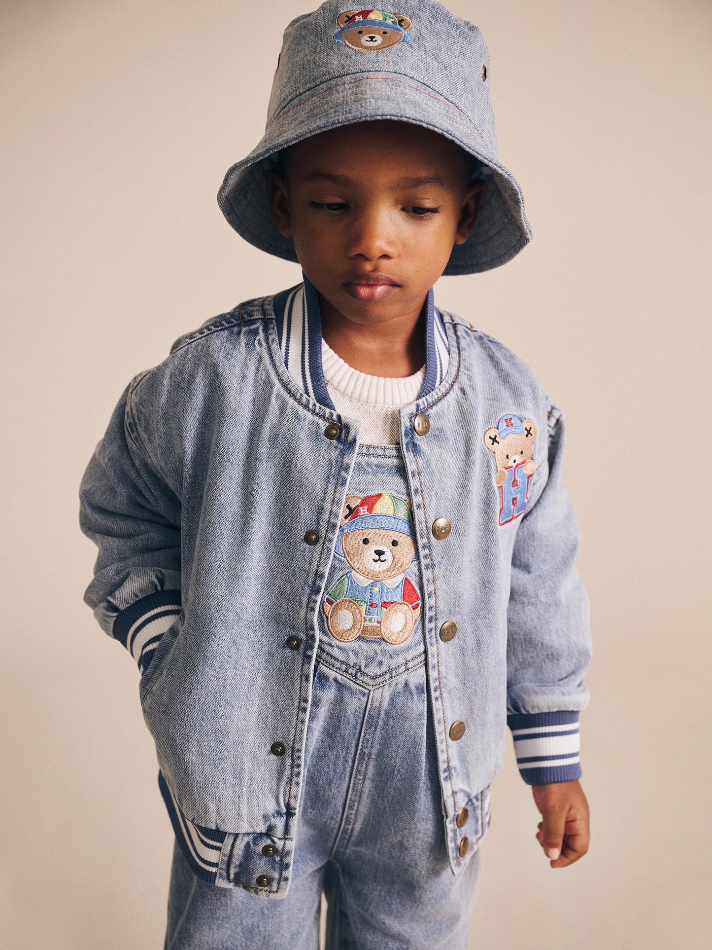 Huxbaby Dreamy Denim Bucket Hat