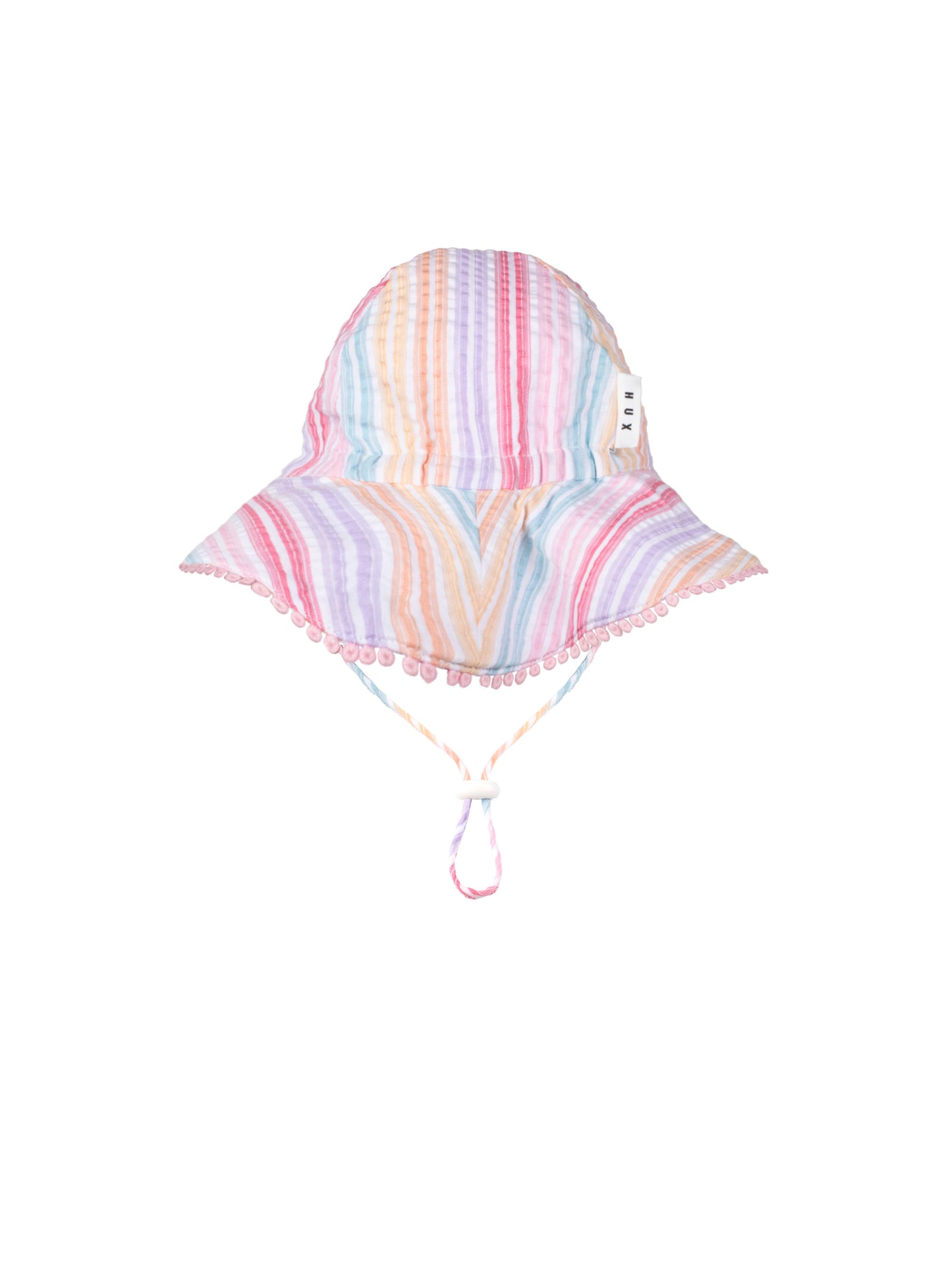 Huxbaby Frilly Sunhat Rainbow Stripe
